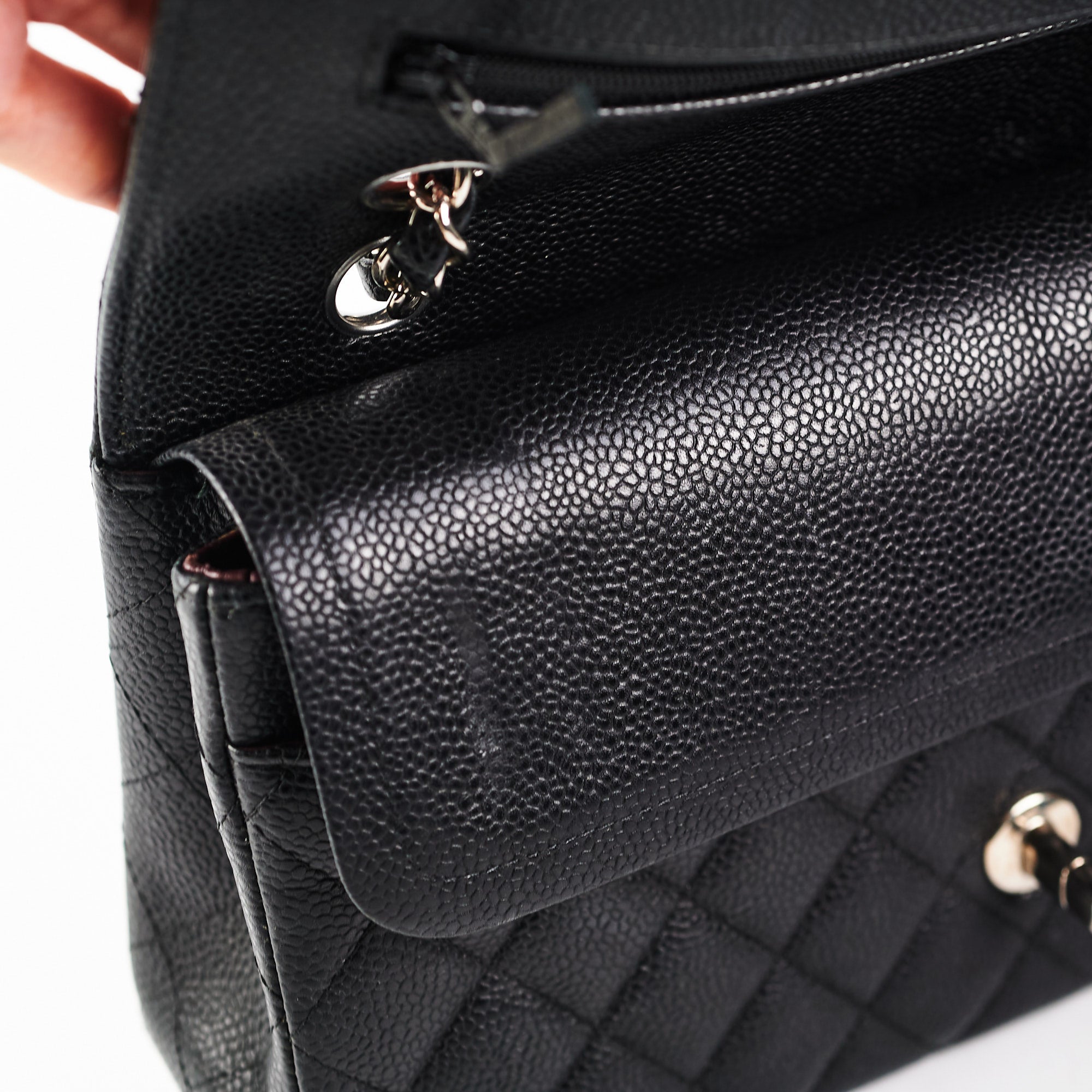 Chanel Medium Classic Flap Bag in Black Caviar Leather - Perfect for Everyday Luxury & Special Occasions