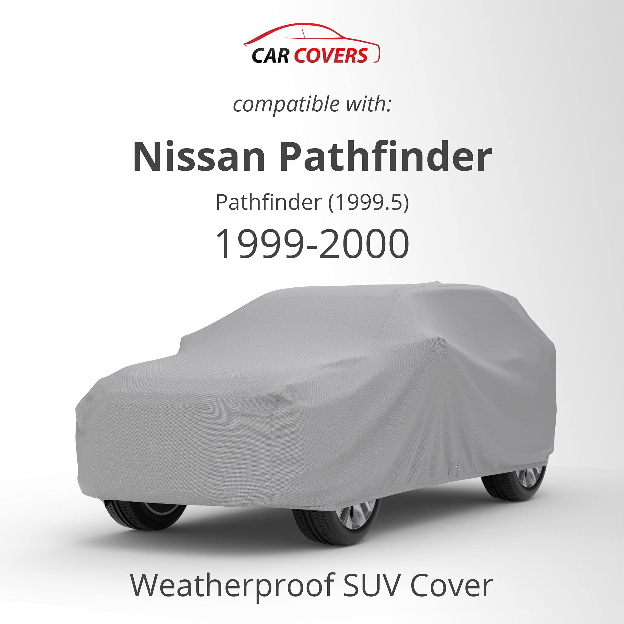 CarCovers Weatherproof SUV Cover with Theft Cable Lock - Compatible with Nissan Pathfinder 1999-2000 (1999.5) - Outdoor Waterproof Protection for All Seasons, Durable SUV Accessories for Long-Term Storage and Travel