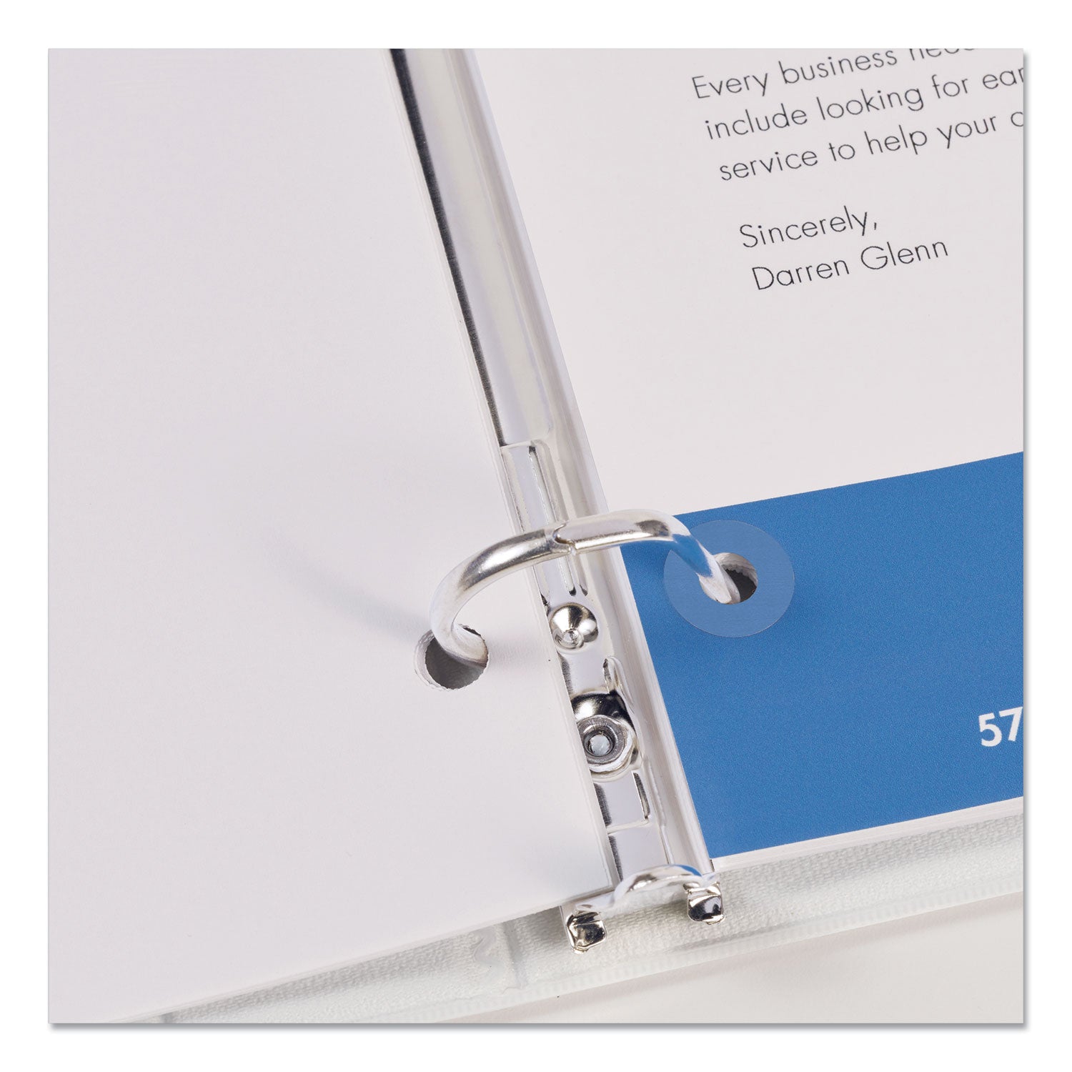 Avery® Clear Hole Reinforcements 0.25
