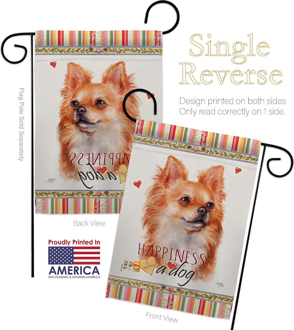 Chihuahua Garden Flag Set with Stand - Pet Decor for Yard & Home
