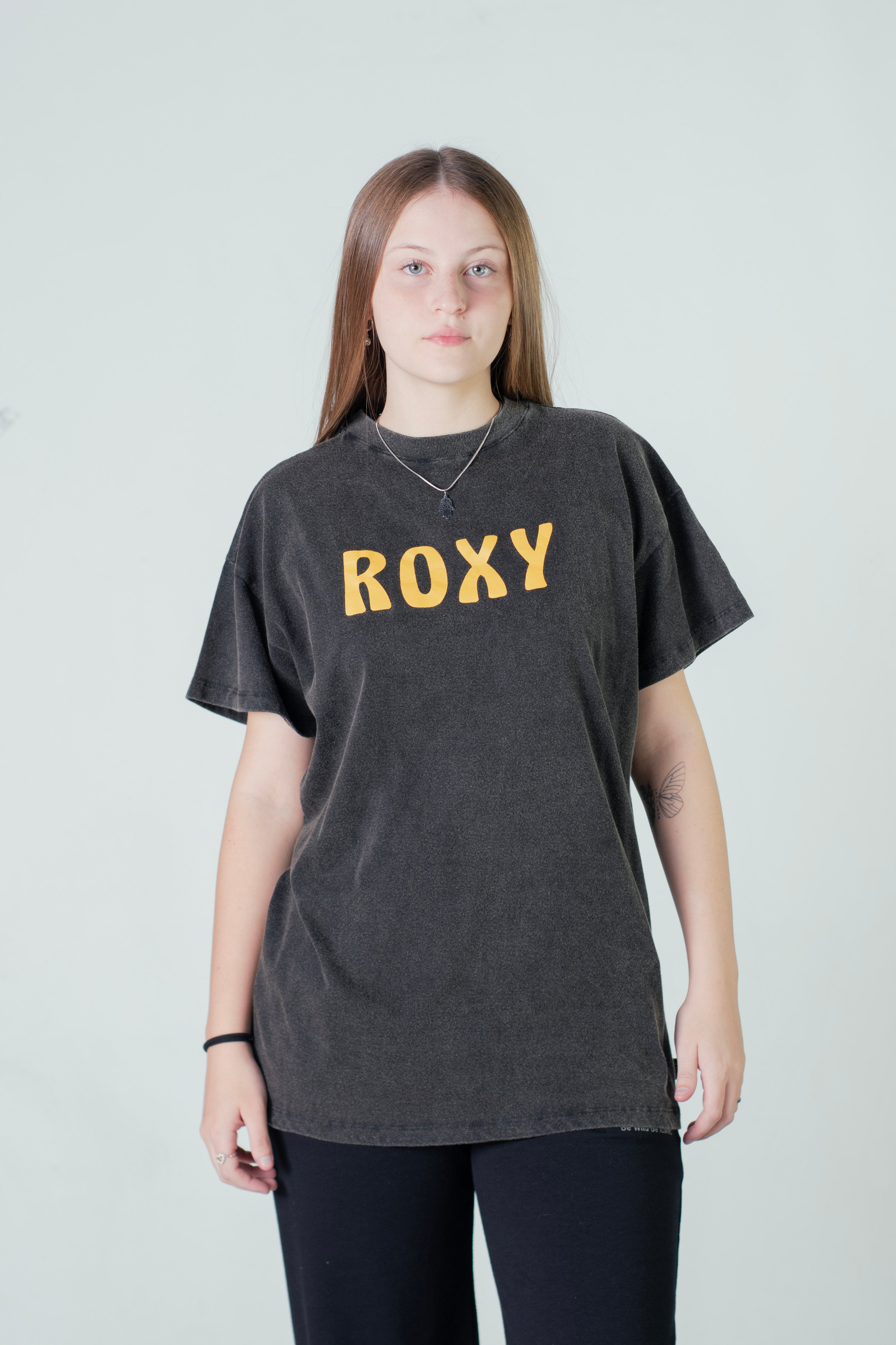 Roxy Women's Shift Oversized T-Shirt - Soft Cotton Love Graphic Tee for Casual Wear & Street Style | Perfect for Everyday Outfits, Beach Days & Music Festivals