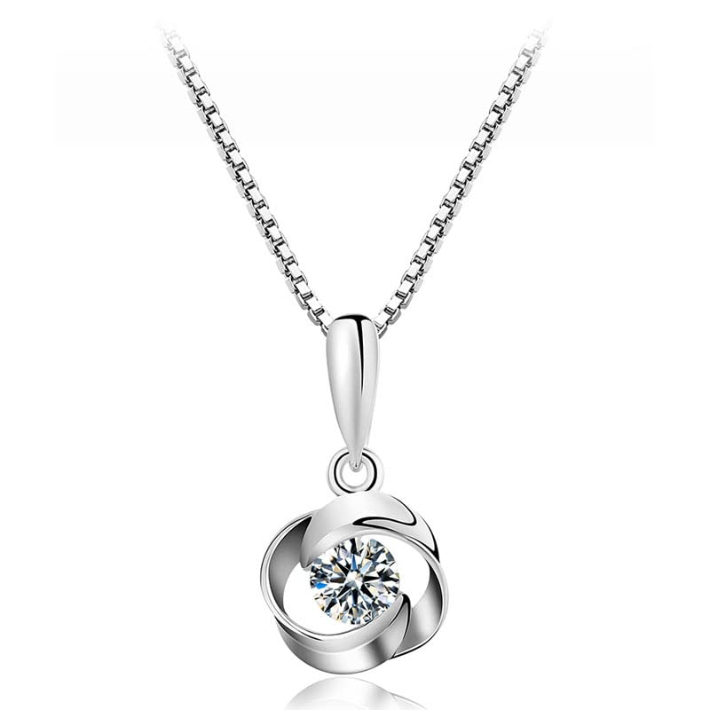 Personalized Granddaughter Necklace - Heartfelt Gift from Grandma or Grandpa for Graduation, Birthday, Christmas - Engraved Pendant Jewelry with Message Card & Gift Box (LED/Rain Alluring or Standard/Circle Knot) - Perfect for Special Occasions & Family Bonding Moments