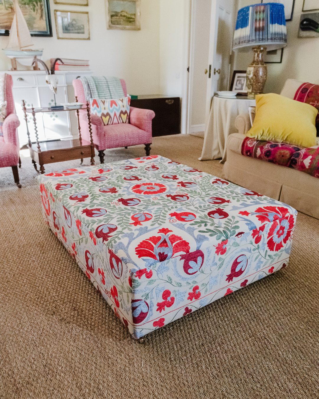 The Orchards Ottoman - Modern Tufted Storage Ottoman Bench with Lift Top, Upholstered in Soft Fabric - Perfect for Living Room, Bedroom, or Entryway Seating and Storage