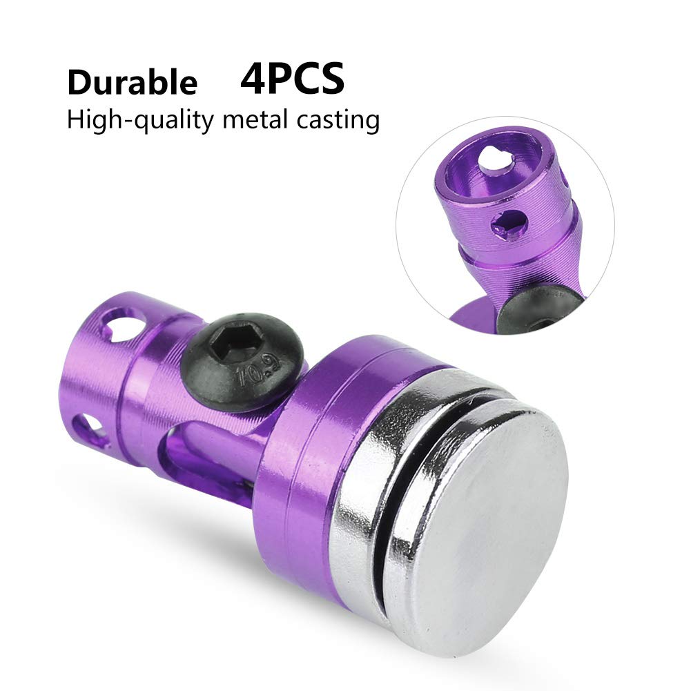 Invisible Body Model Body Post Mount for RC Vehicles - Magnetic RC Body Post Accessories for Electric Cars (Purple) | Perfect for RC Car Racing, Drifting, and Off-Road Adventures