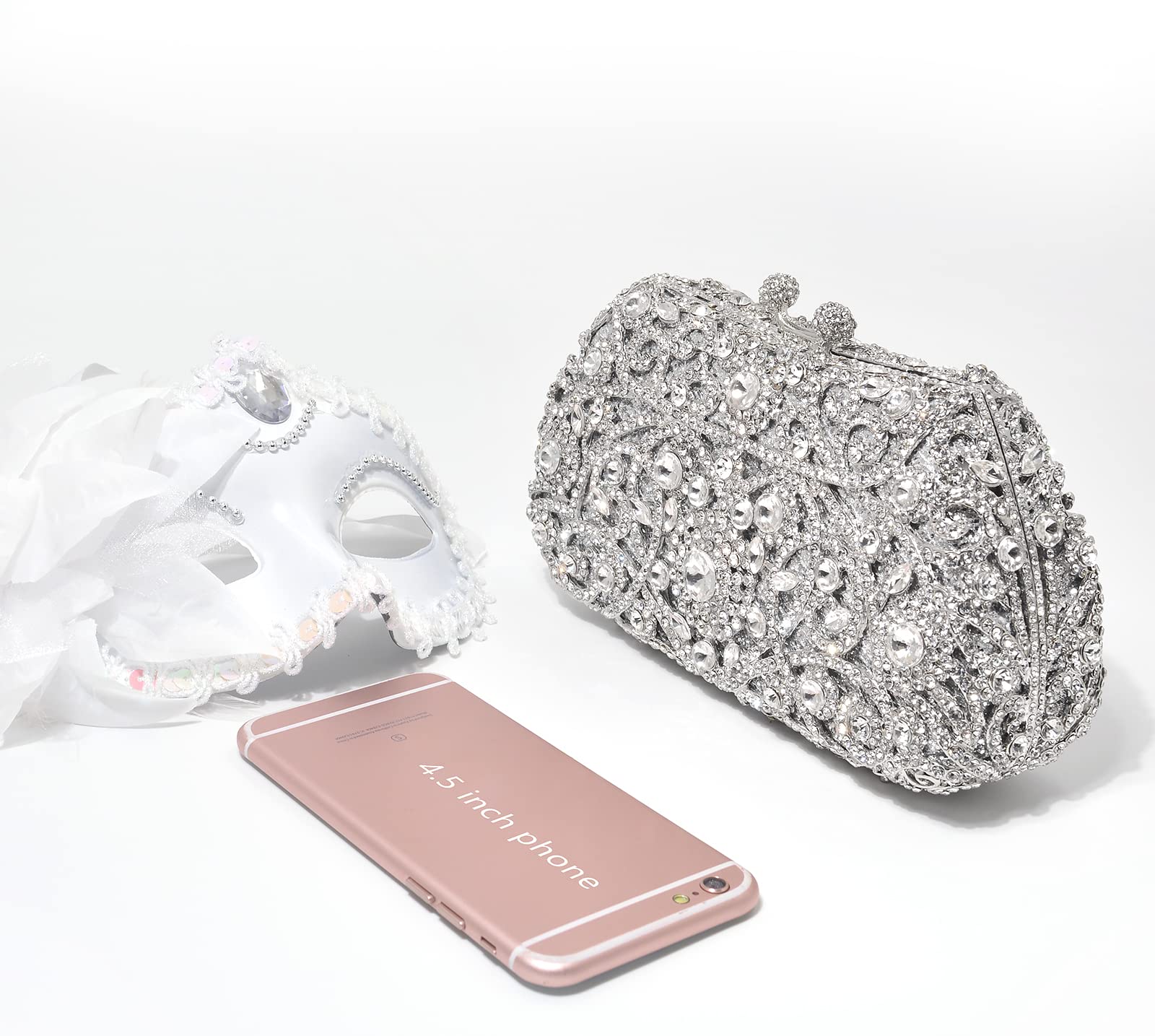 Elegant Rhinestone Crystal Clutch Evening Bag for Women - Perfect for Weddings, Prom, Parties & Special Occasions