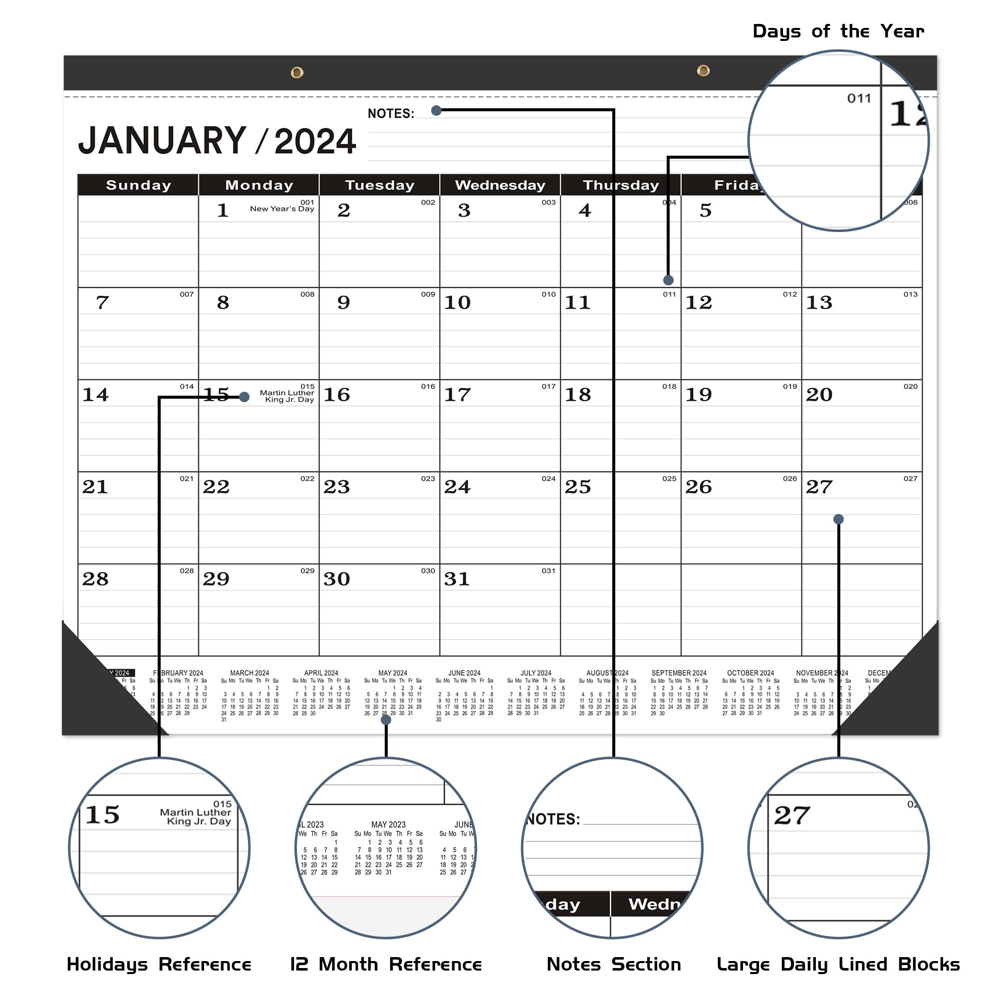 2024-2025 Large Desk Calendar 22