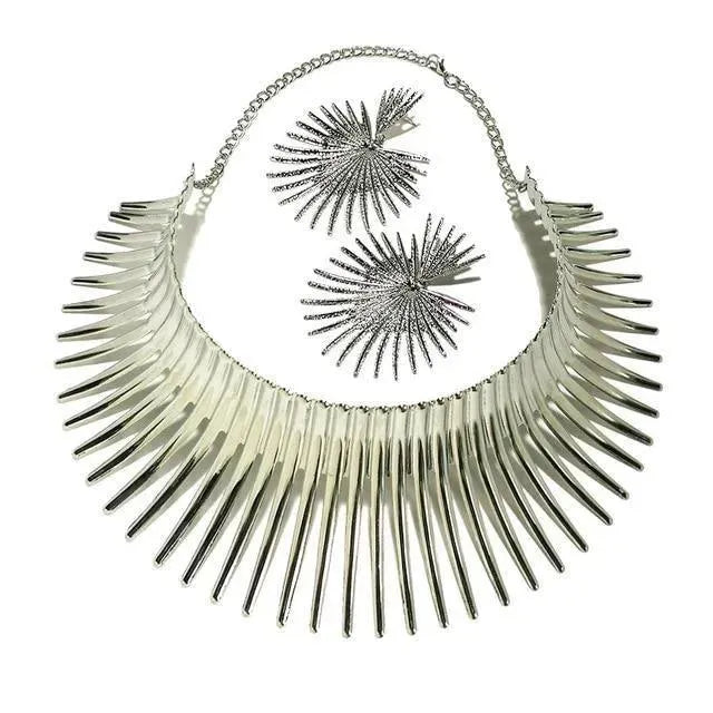 Authentic African Jewelry Handmade Beaded Necklace & Bracelet Set - Perfect for Weddings, Parties & Cultural Events