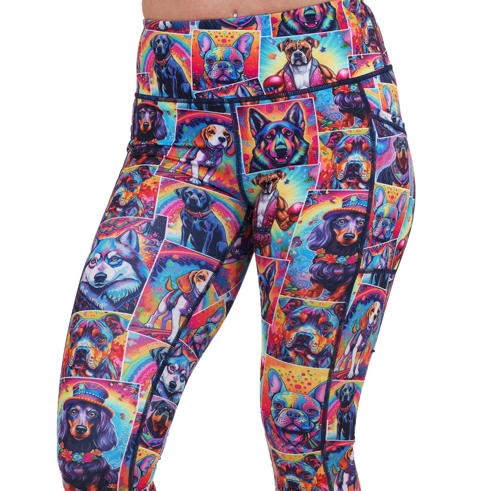 Premium High Waist Yoga Leggings for Women - Sit Stay Slay - Comfortable Workout Pants for Running, Gym & Lounge - Trendy Activewear for Fitness & Everyday Wear