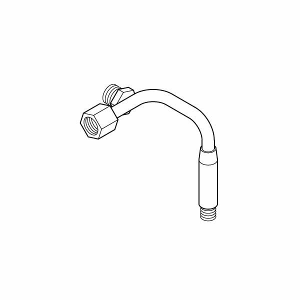 Hot Water Elbow Pipe with Mixing Fitting - Brass Plumbing Connector for Shower & Sink - Special Order Item - Perfect for Bathroom Renovation & DIY Plumbing Projects