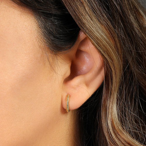 14K Solid Yellow Gold Rope Hoop Earrings for Women - Classic Dainty Everyday Jewelry - Perfect for Gifts, Parties & Special Occasions