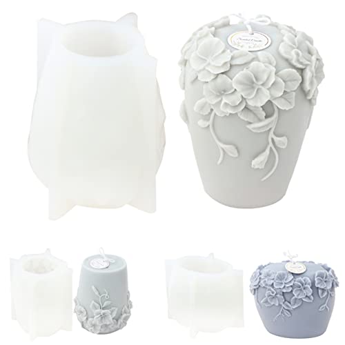 Rattan Flower Cup Candle Mold-B