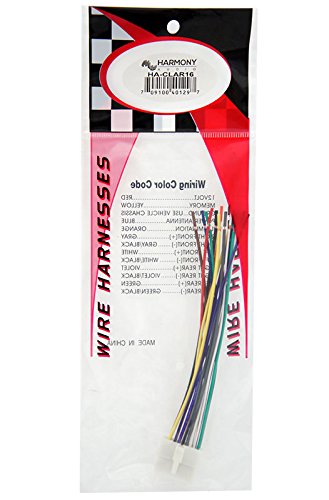 Clarion DB316 Stereo Radio Receiver Replacement Wire Harness Cable - Compatible with Harmony Audio - Perfect for Car Audio System Upgrades & Aftermarket Installations