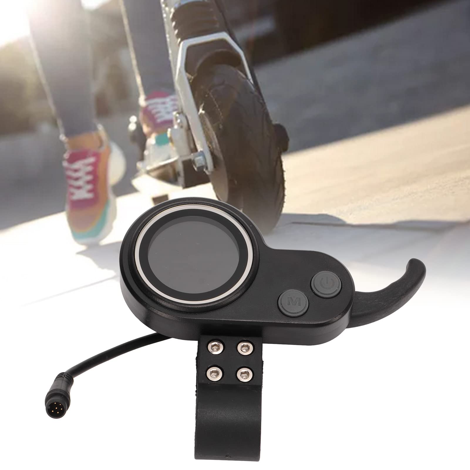 VBESTLIFE 2-in-1 Electric Thumb Throttle with LCD Display & Speed Meter - Compatible with Electric Scooters - Perfect for Commuting and Urban Travel