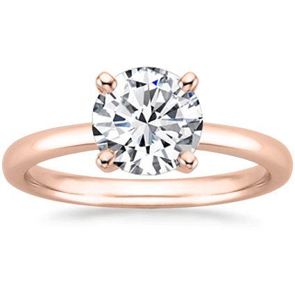 1 Carat Round Cut Solitaire Diamond Engagement Ring - Eye Clean SI1 Clarity, 14K White Gold Wedding Band, Proposal Gift for Her - Perfect for Anniversaries, Valentine's Day & Special Occasions