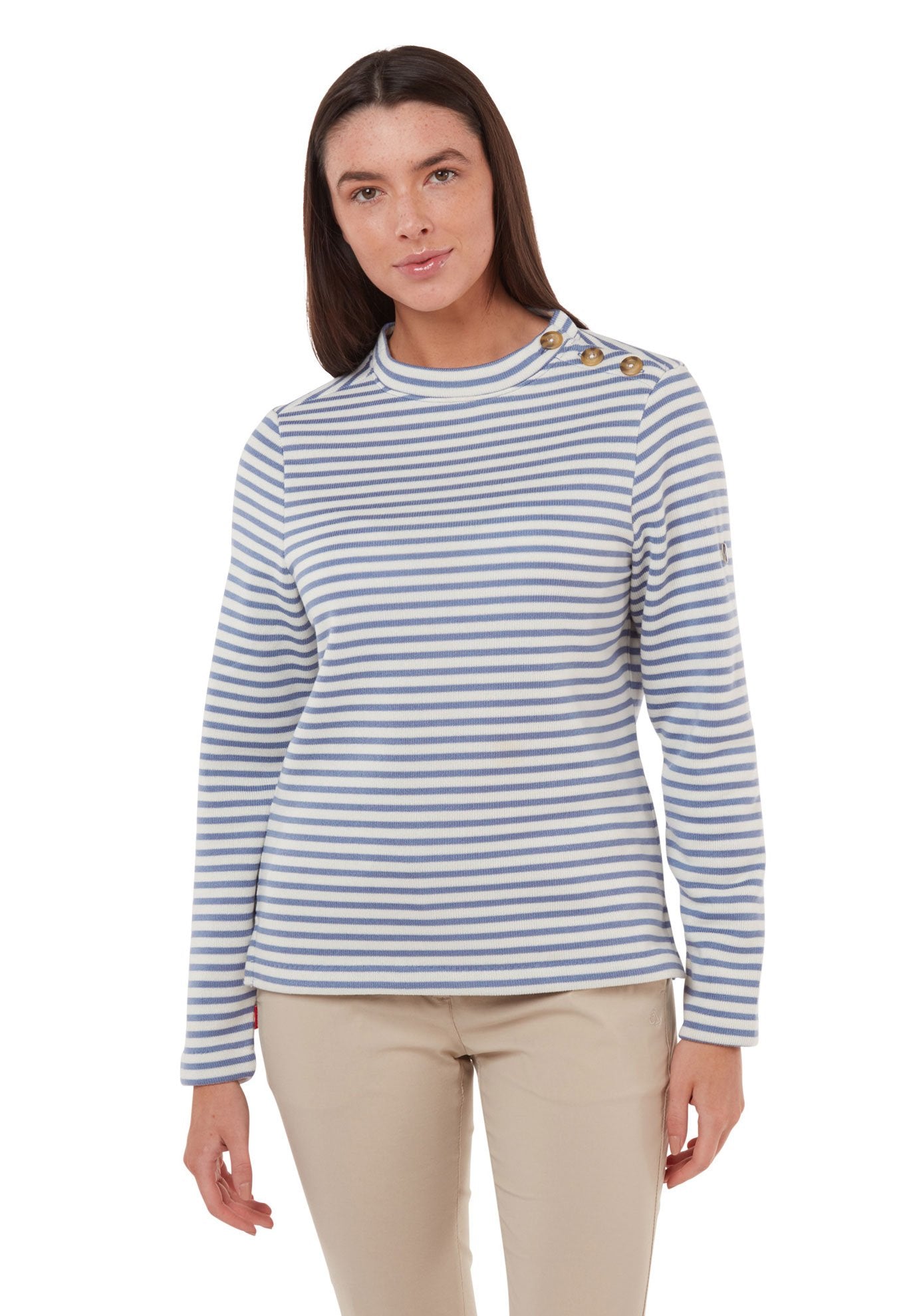 Craghoppers Women's Balmoral Crew Neck Sweater - Lightweight & Breathable for Hiking, Travel & Outdoor Adventures