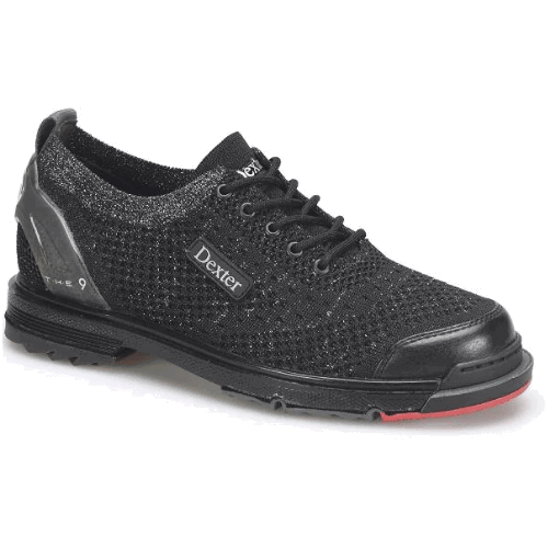 Dexter Women's THE 9 ST Black/Silver Bowling Shoes - Perfect for League Play & Tournament Performance