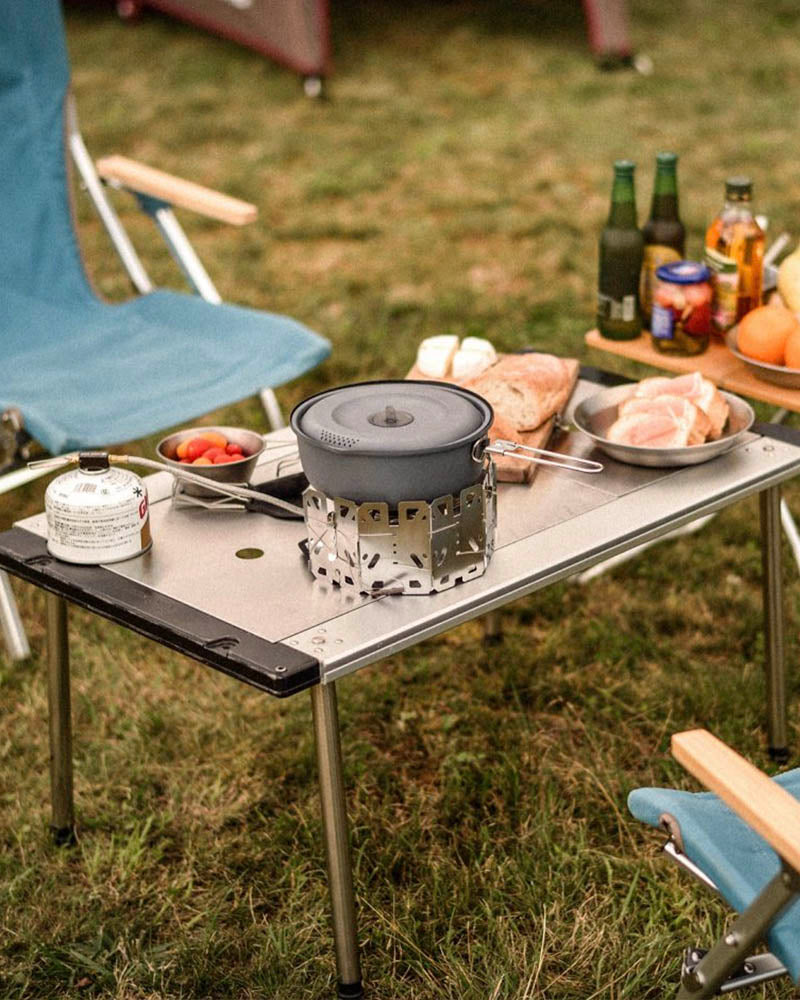 IGT 3 Unit Sitting Set - Portable Outdoor Dining Table for Camping, Picnics, and Backyard BBQs - Perfect for Patio, Garden, and RV Use