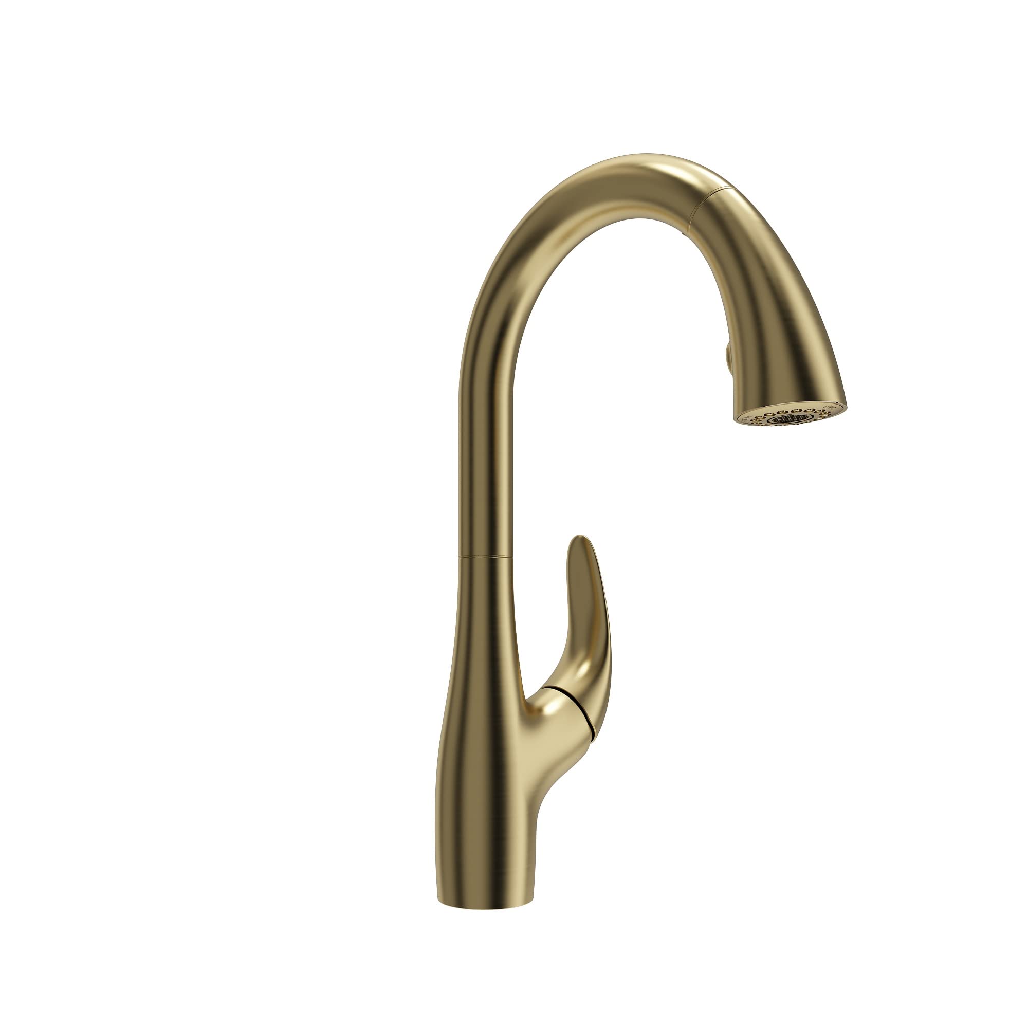 BOCCHI Pagano 2.0 Pull-Down Brushed Gold Kitchen Faucet - Modern Matte Finish for Sink, Dishwashing & Cooking - Perfect for Home, Restaurant & Commercial Use