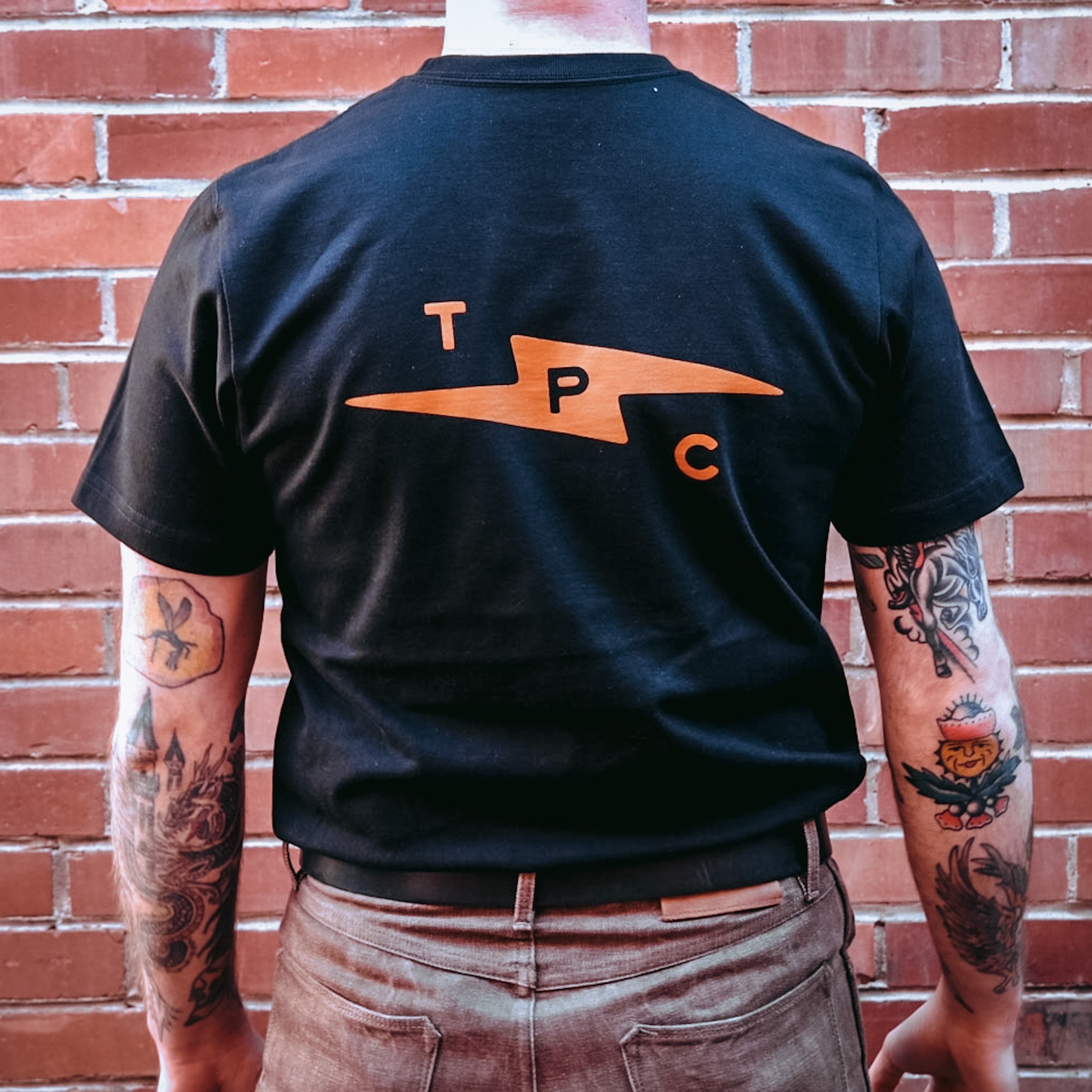 Premium Bolt T-Shirt for Men - Soft Cotton Crew Neck Tee - Black - Casual Wear & Everyday Comfort