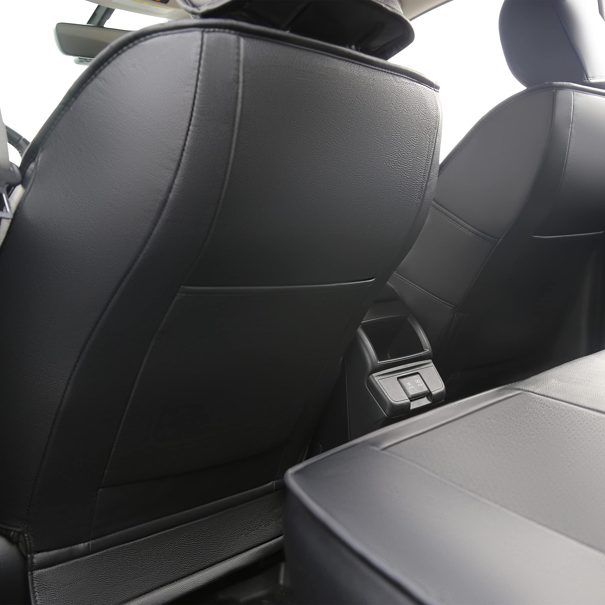 Premium Custom Fit Seat Covers for 2015-2019 Subaru Outback & Legacy - Waterproof Faux Leather Full Set Car Interior Protector - Durable Auto Accessories (Black) - Perfect for Road Trips, Daily Commutes & Pet Owners
