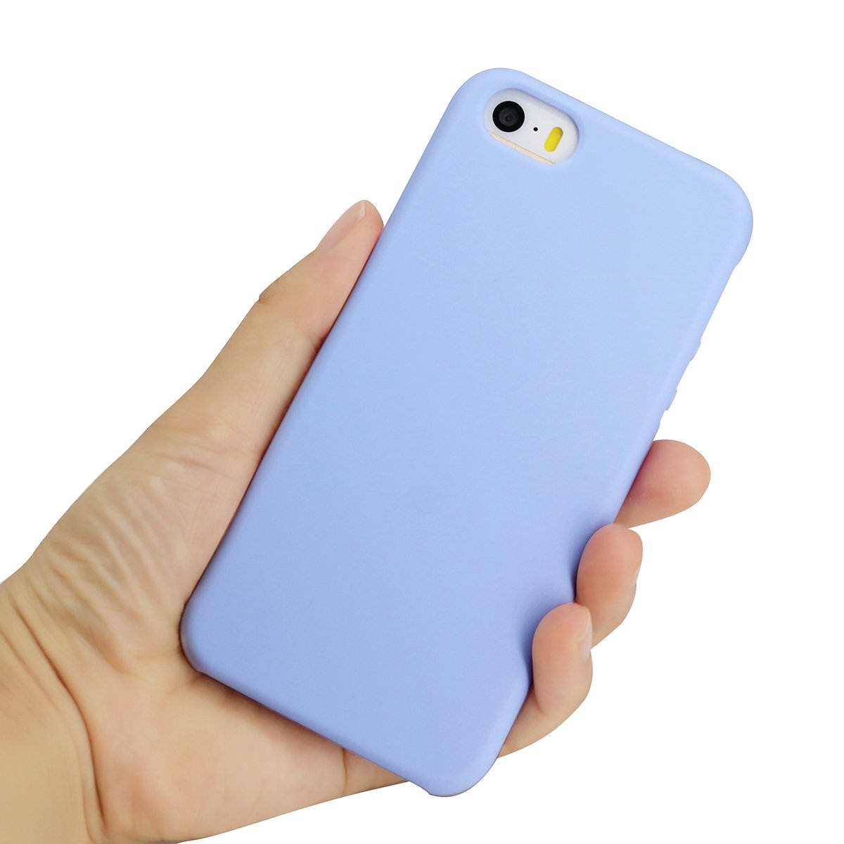 Shockproof TPU Protective Case for iPhone SE (2016 Edition)/iPhone 5/iPhone 5s - Sky Blue | Slim Fit, Anti-Scratch & Durable Cover for Everyday Use & Outdoor Activities