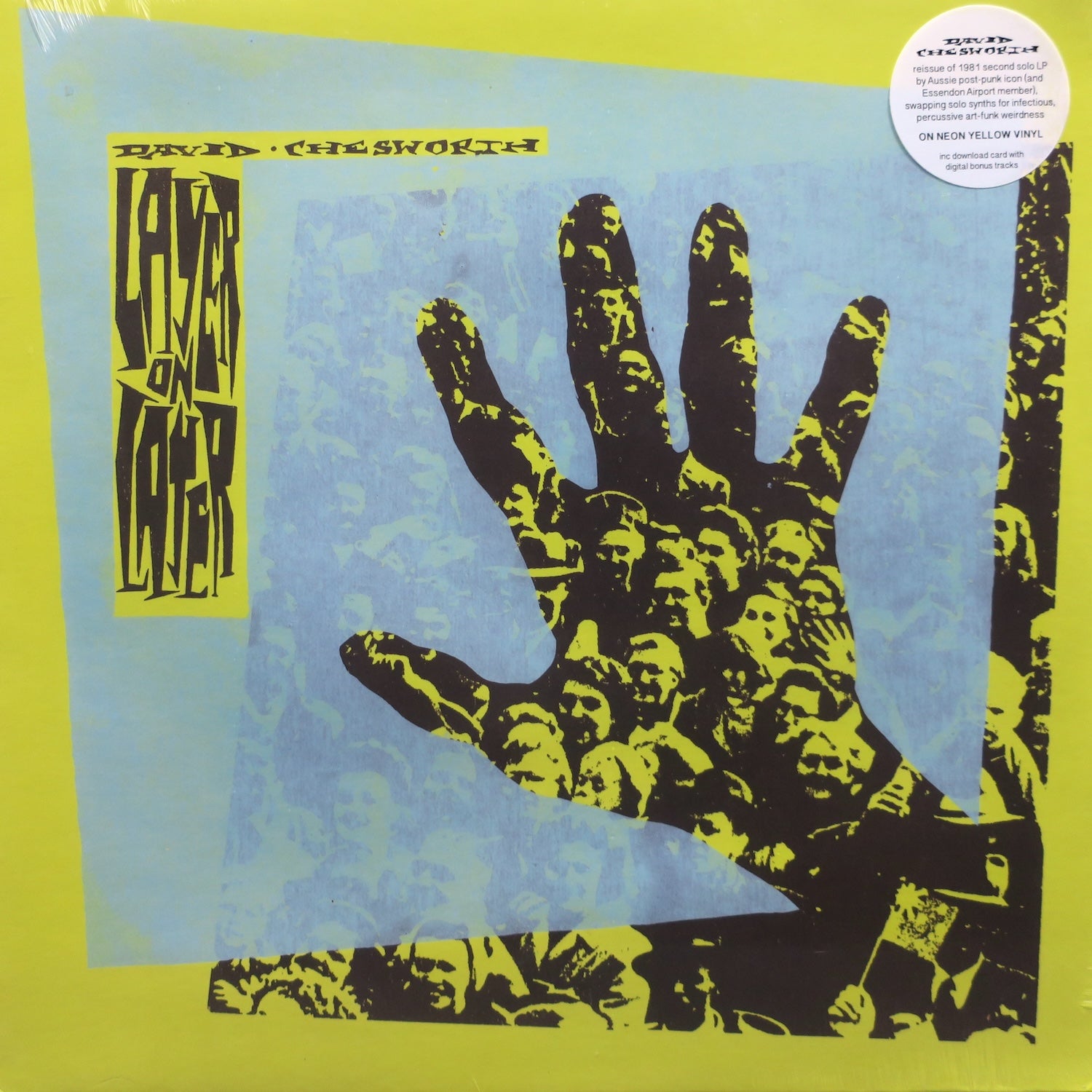 DAVID CHESWORTH 'Layer On Layer' Yellow Vinyl LP Record - 1981 Australian New Wave Music Collector's Edition - Perfect for Vinyl Enthusiasts & Retro Music Lovers