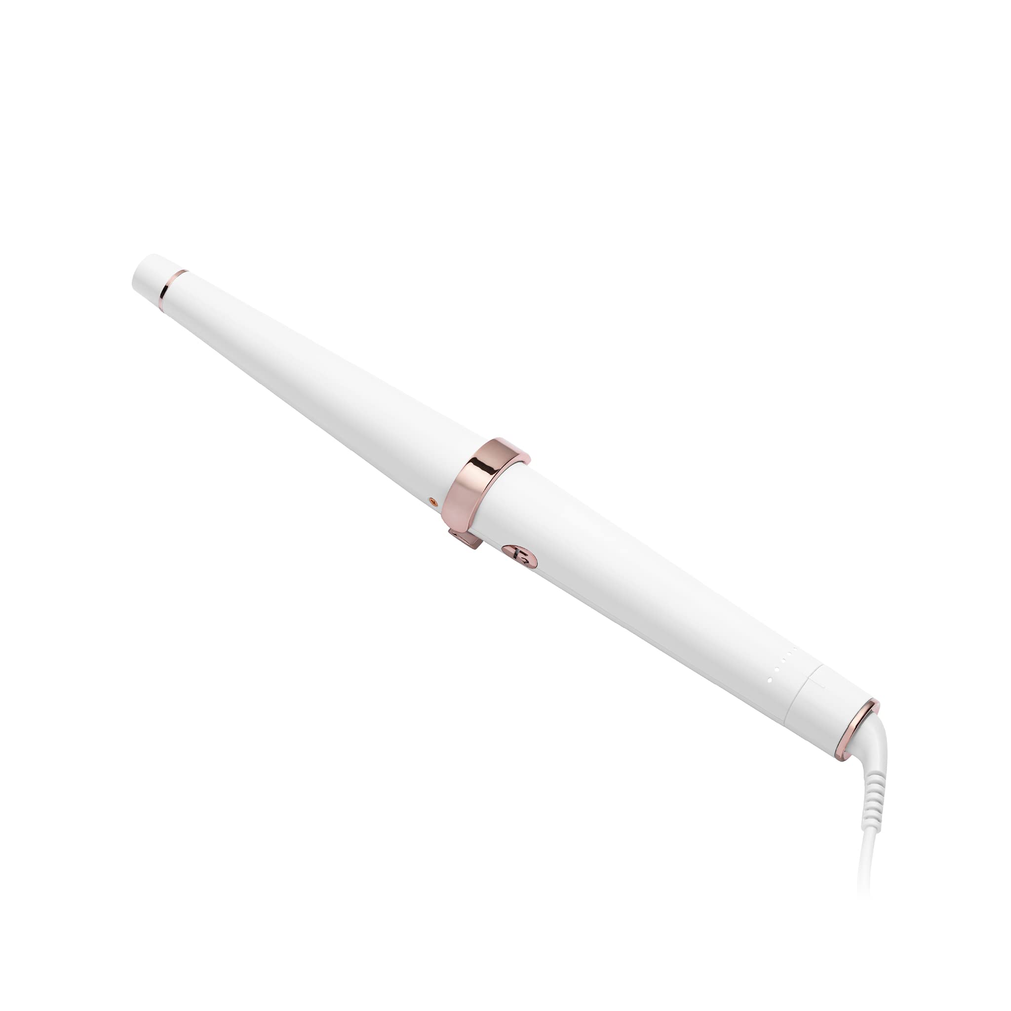T3 SinglePass Curl Professional Ceramic Curling Iron with Adjustable Heat Settings - Long Barrel Hair Curler for Shiny Smooth Curls & Waves - Perfect for Salon-Quality Styling at Home, Weddings & Special Events