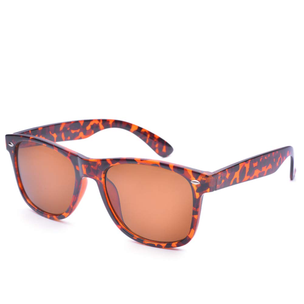 JCerki Polarized Myopia Sunglasses for Men & Women -0.50 Strength Brown Tinted Lenses | UV Protection for Outdoor Activities, Driving & Sports