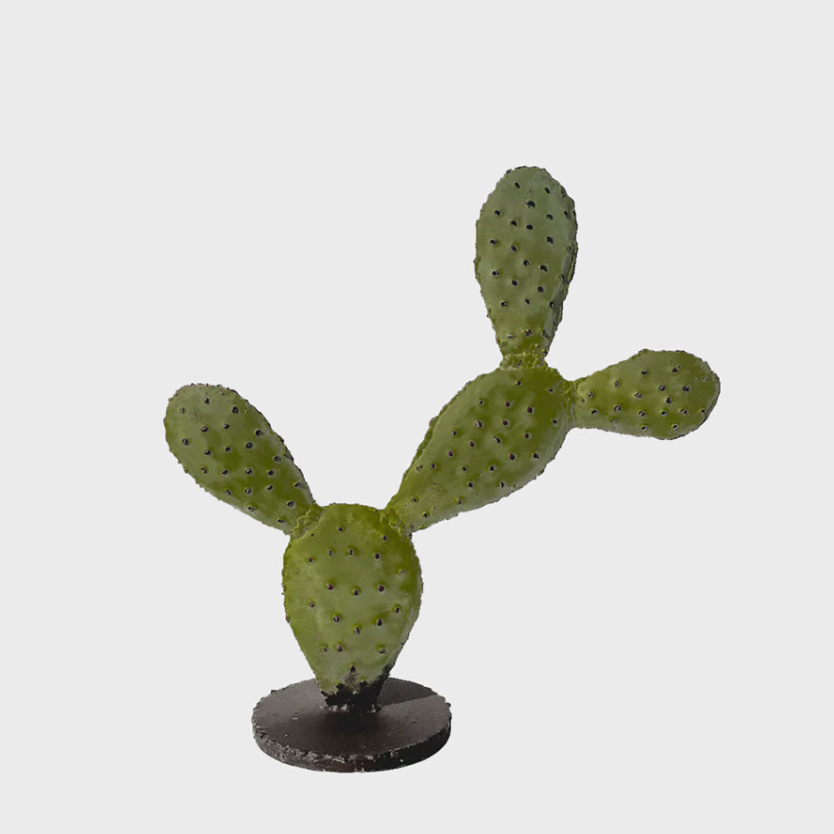 Small Cactus Wrought Iron Sculpture - Handmade Metal Desert Plant Decor for Home, Office & Garden - Perfect for Southwest & Boho Style Decorating
