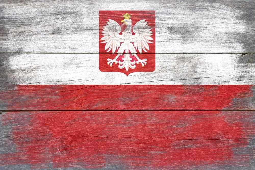 Rustic Poland Country Flag - 16x24 Inches Gallery Quality Metal Wall Art, Aluminum Decor for Home, Office & Outdoor Use