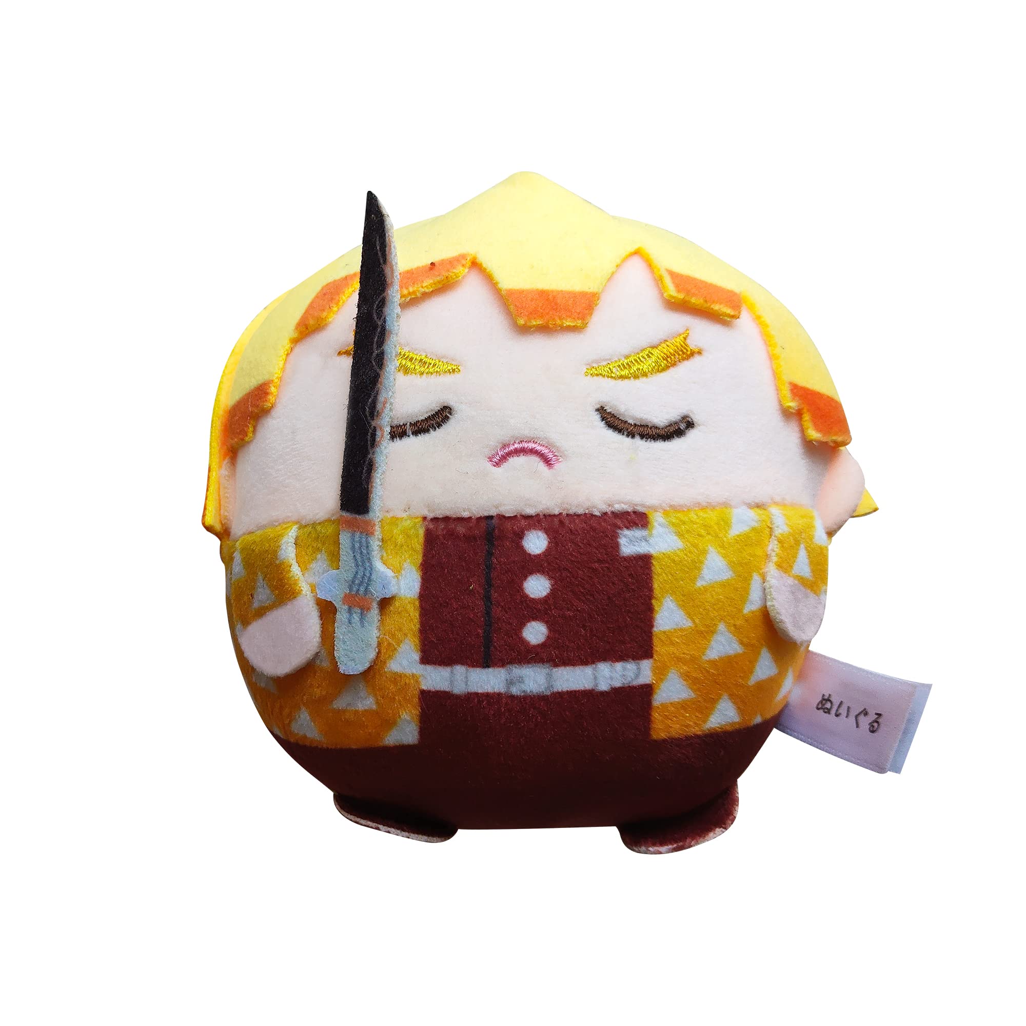 Zenitsu Agatsuma Anime Plush Toy - Cute Stuffed Doll & Keychain for Anime Fans | Perfect Gift for Christmas, Thanksgiving, Birthday | Home Decor, Bedroom Cuddling, Cosplay Accessory