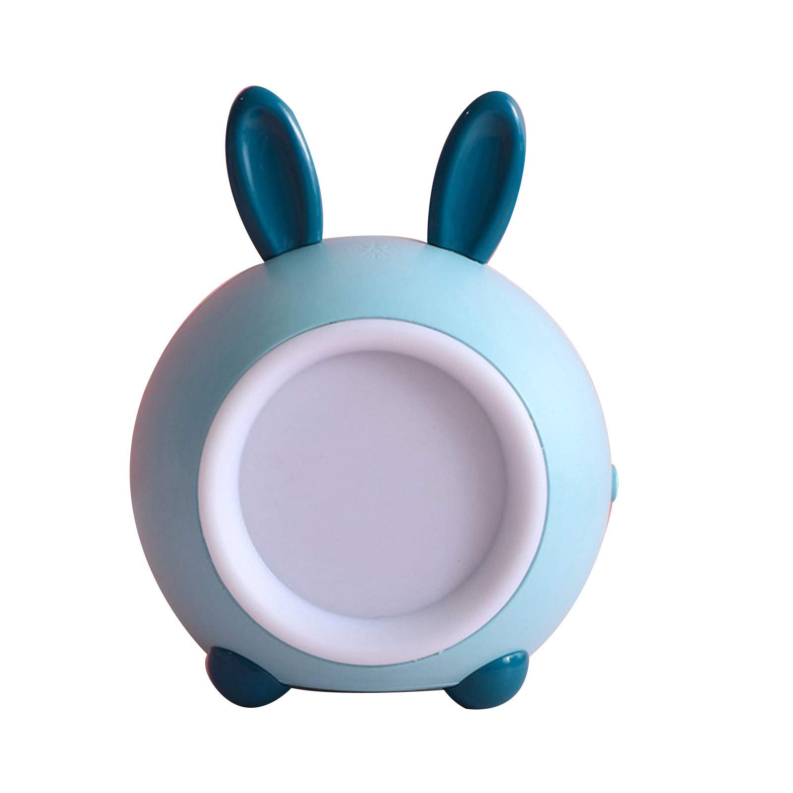 Cute Rabbit Ears LED Night Light - Dimmable Bedside Lamp for Kids Room, Nursery, Bedroom Decor | Perfect Gift for Girls & Cat Lovers (Warm White)