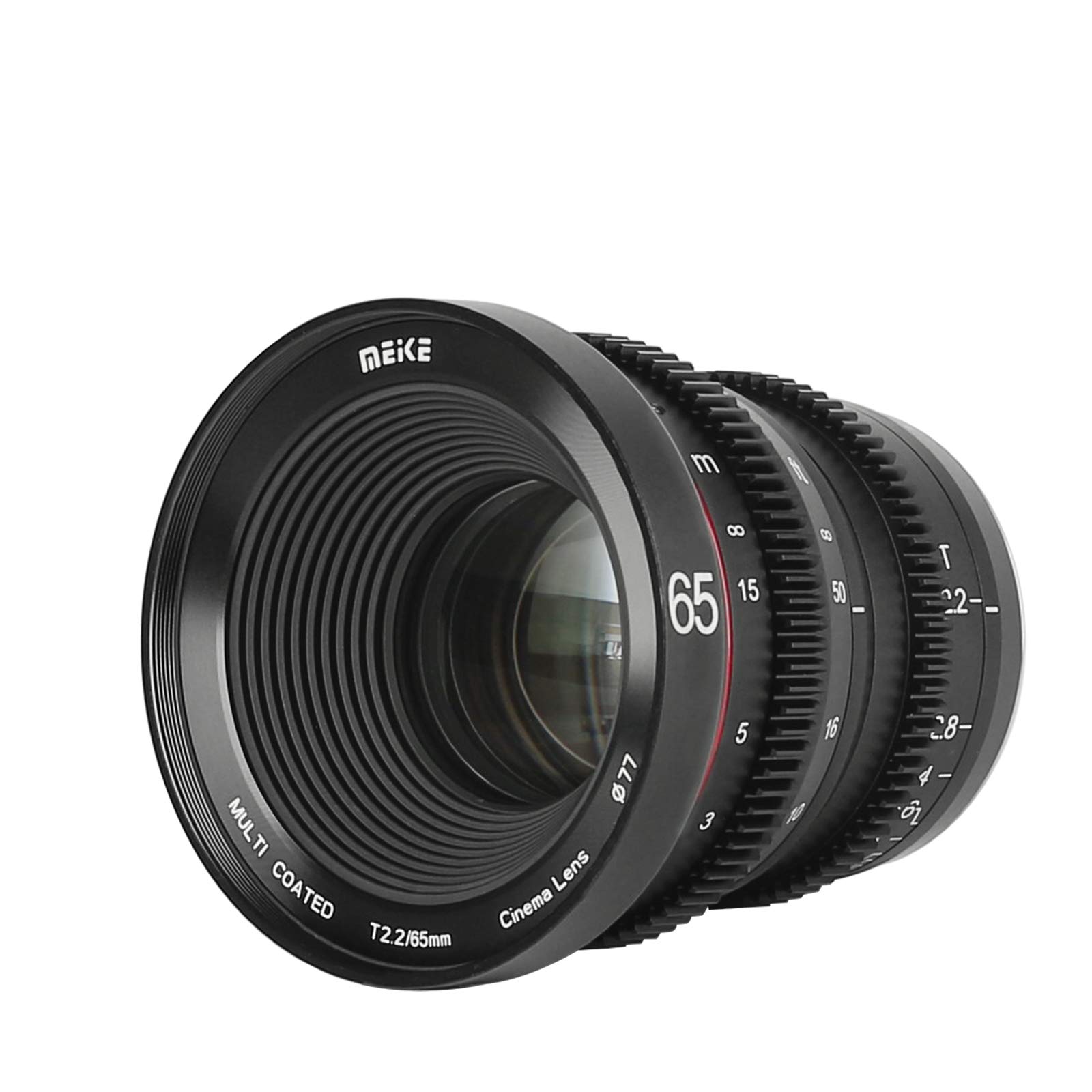 MEKE 65mm T2.2 Large Aperture Manual Focus Cine Lens - Low Distortion 4K Compatible with Sony E Mount (FS5, FS7, FX30) for APS-C & Super 35mm Cameras - Perfect for Filmmaking, Vlogging & Professional Videography