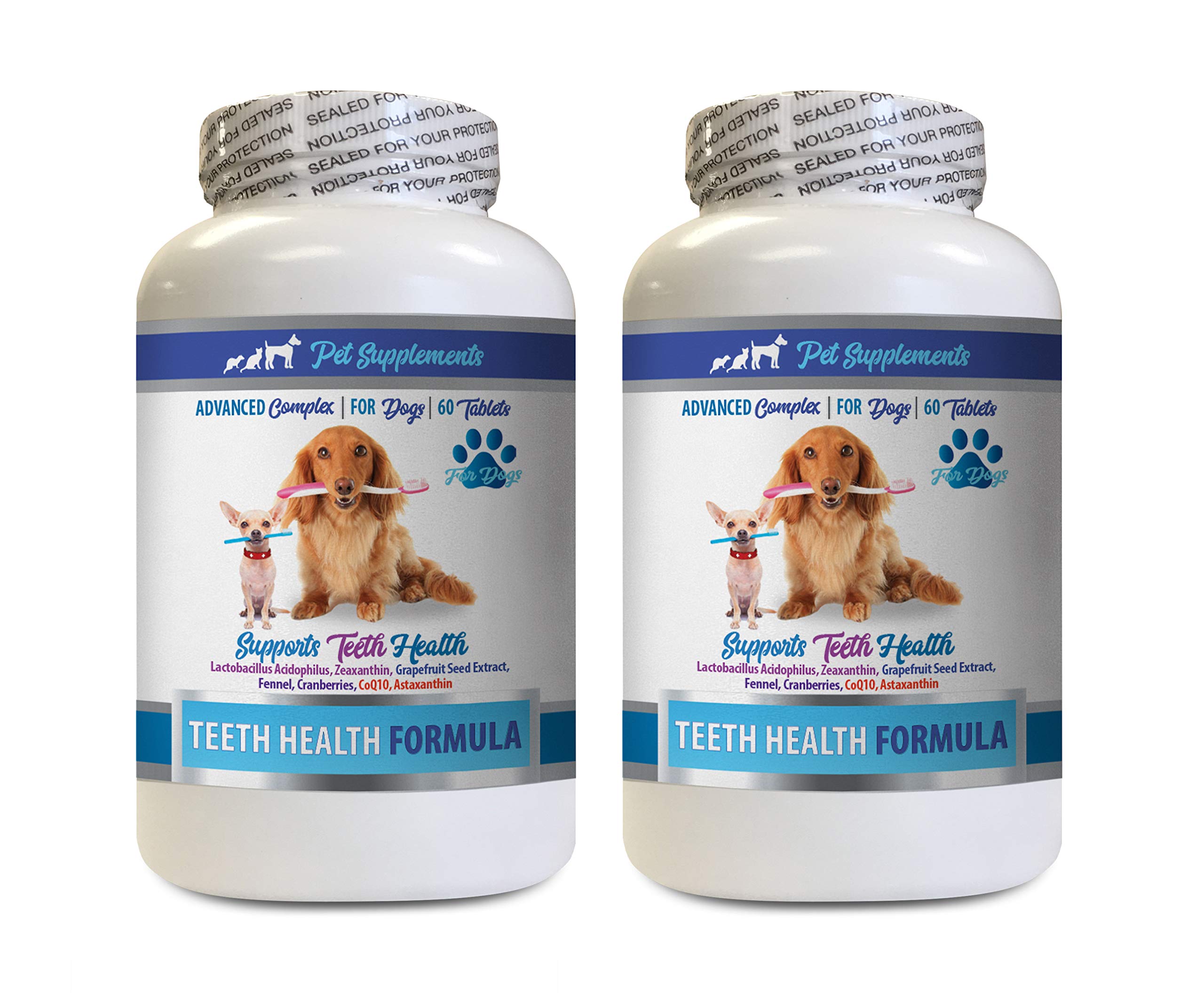Natural Dog Dental Chews for Plaque Removal & Fresh Breath - Teeth Cleaning Treats with Cranberry Formula - Supports Gum Health & Oral Hygiene - 2 Pack (120 Chews) - Perfect for Daily Dental Care & Training Rewards