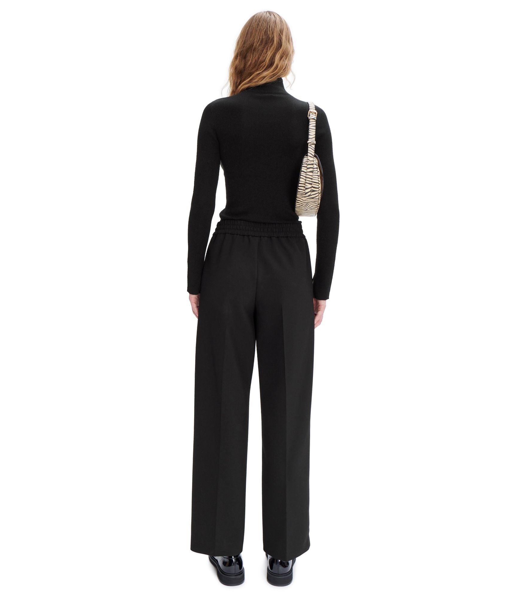 Alfreda Women's High-Waisted Casual Trousers - Comfortable Stretch Pants for Work, Office & Everyday Wear | Perfect for Business Casual & Travel Outfits