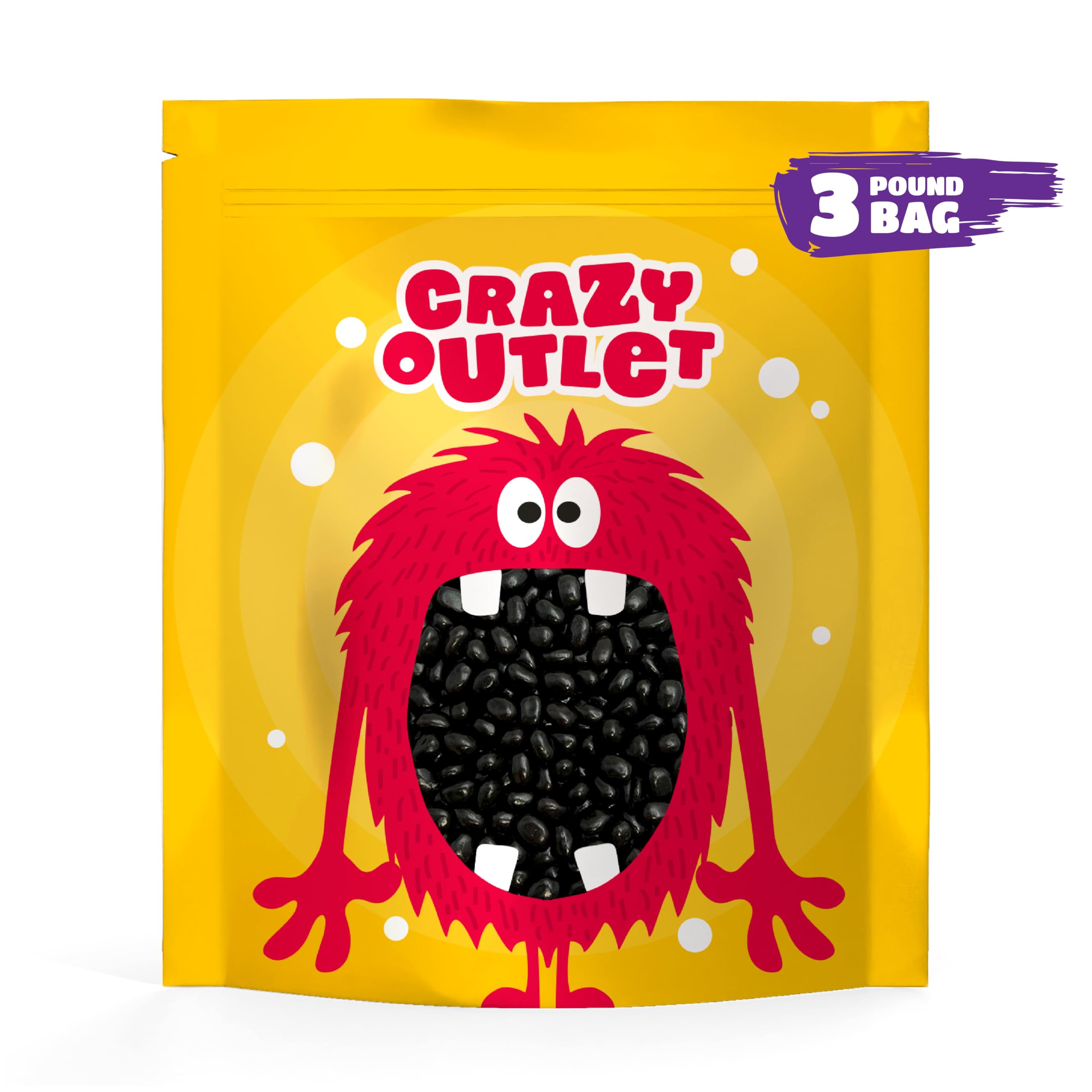 **Black Licorice Jelly Beans - 3 Pound Bulk Pack - Classic Easter Candy - Old-Fashioned Sweets - Perfect for Easter Baskets, Party Favors & Movie Snacks**