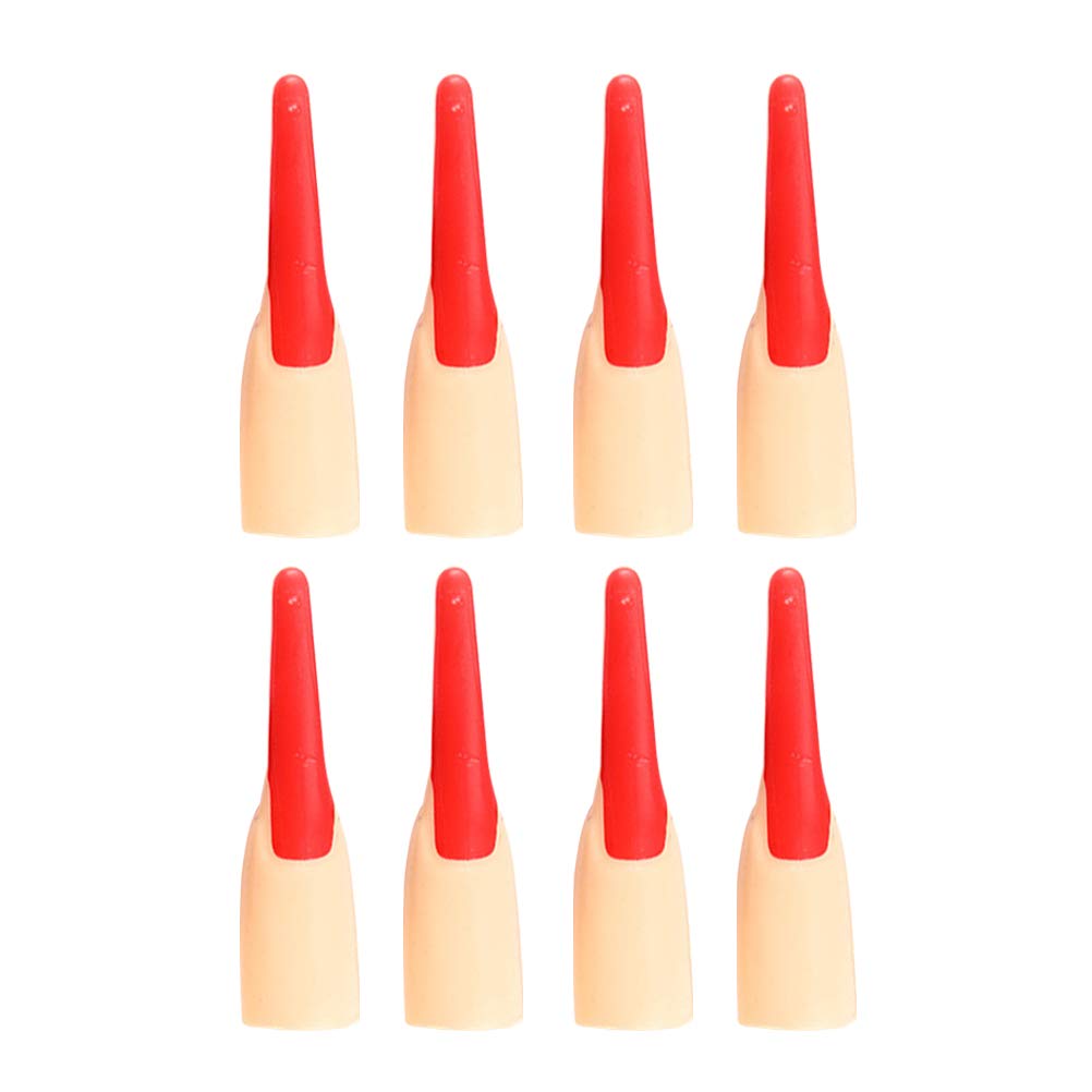PRETYZOOM 10pcs Gothic Nail Art Rings - Zombie Fake Fingers, Witch Cosplay Props, Halloween Nail Decorations for Costume Parties, Masquerade & Nail Art Designs