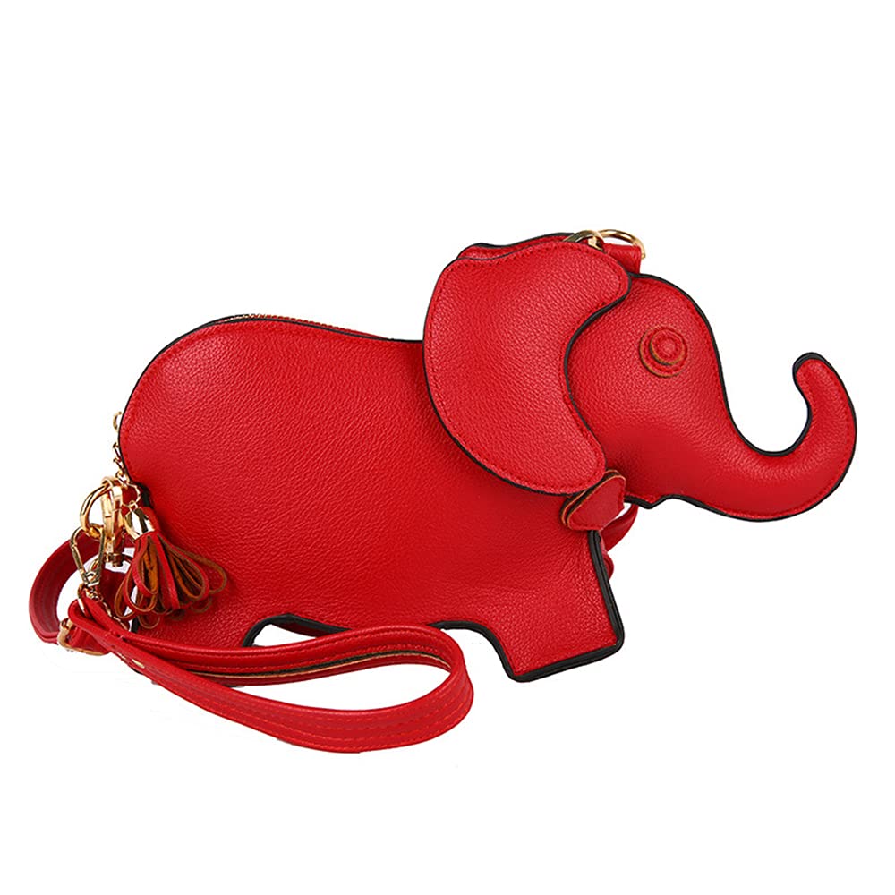 Stylish PU Leather Elephant Shoulder Bag - Cute Animal Shaped Purse for Women | Trendy Crossbody Handbag for Daily Use, Work, Travel & Gift Giving