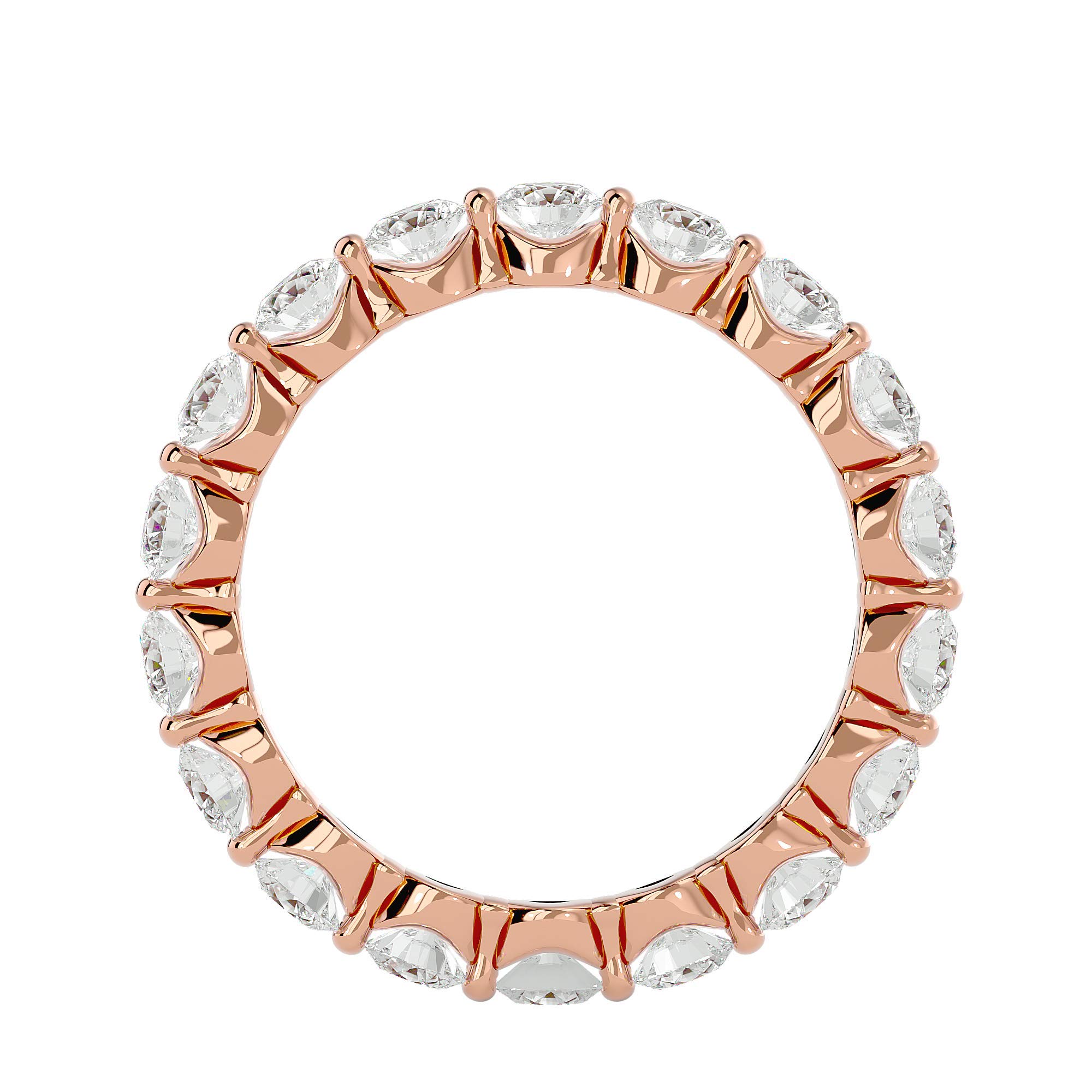 Certified 2.01 Ct Real Diamond Ring - Round Cut Diamonds in 14k White/Yellow/Rose Gold | Women's Wedding Band, Bridal Ring, Anniversary Gift for Couples (IJ-SI) | Perfect for Engagement, Proposal & Special Occasions