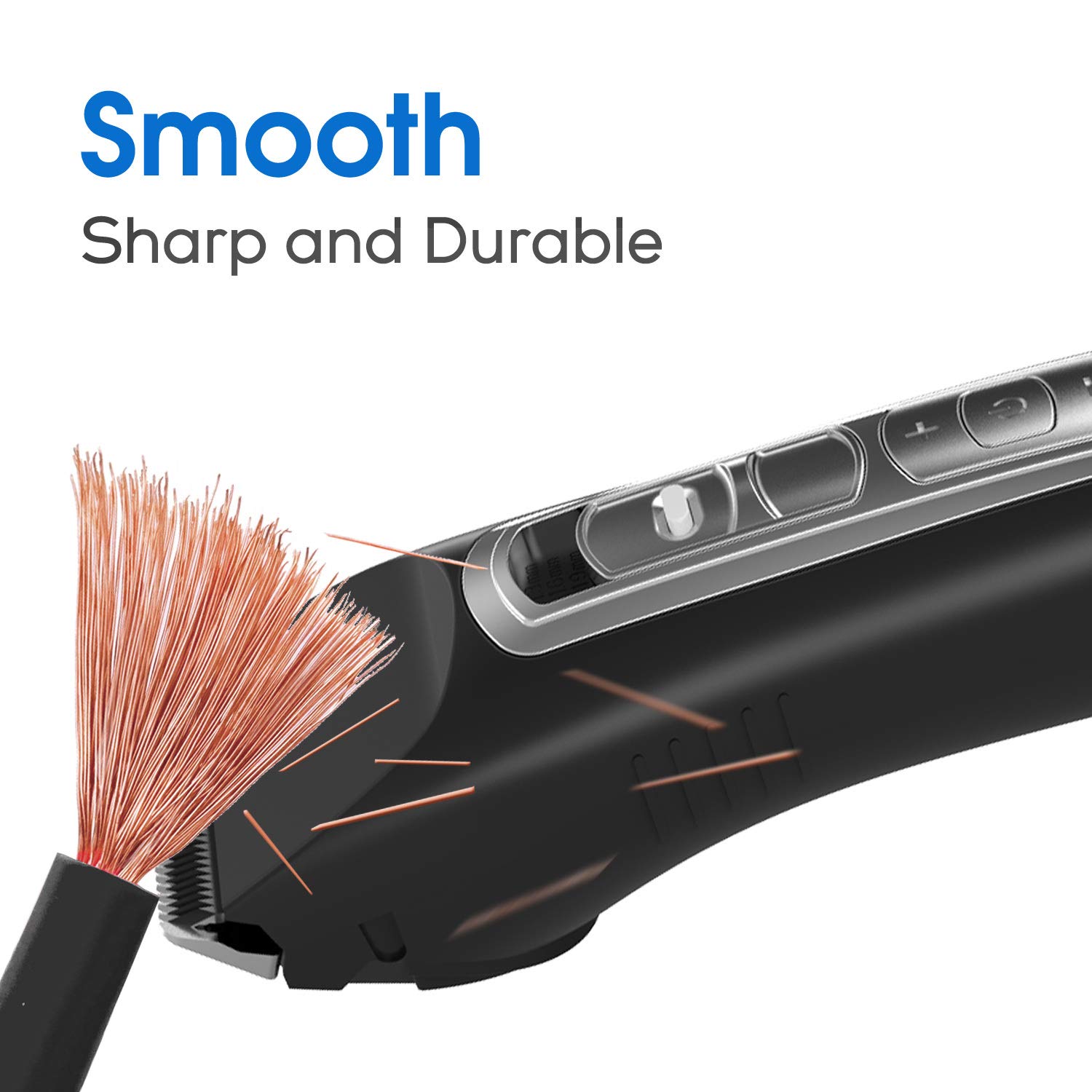 Professional Electric Hair Clippers for Men - Cordless Hair Trimmer with LED Display, 3 Speed Settings & 4 Comb Attachments - Perfect for Home Haircuts, Barber Styling & DIY Grooming