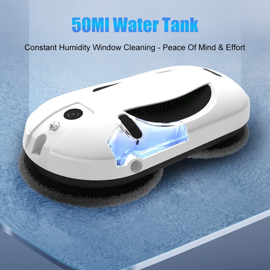 Smart Robot Window Cleaner with App & Remote Control - Automatic Magnetic Glass Cleaning Robot for High Windows, Tables & Ceilings | Perfect for Home, Office & Hard-to-Reach Areas