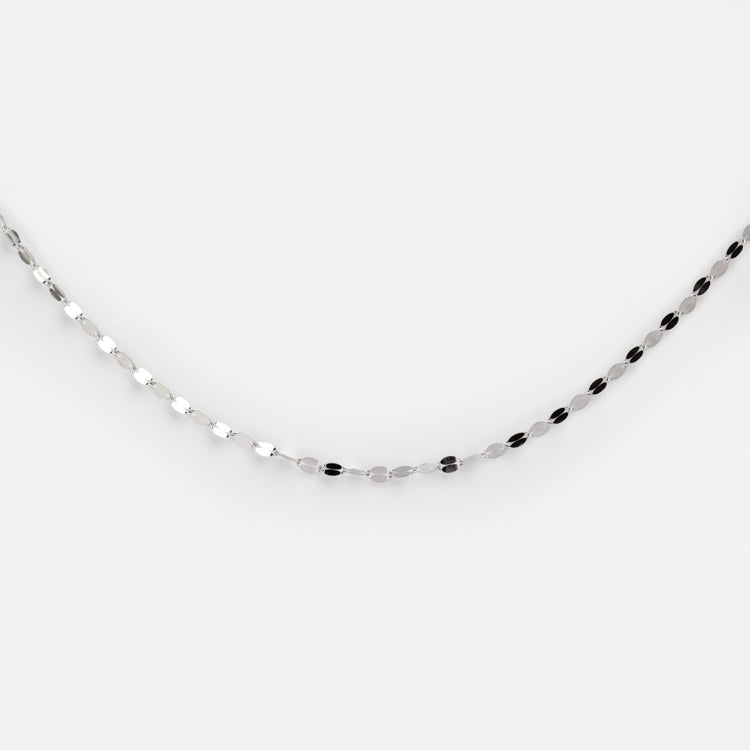 Solid Gold Sparkle Link Chain - 14K Real Gold Necklace for Women, Dainty Layering Jewelry | Perfect for Everyday Wear, Gift Giving & Special Occasions