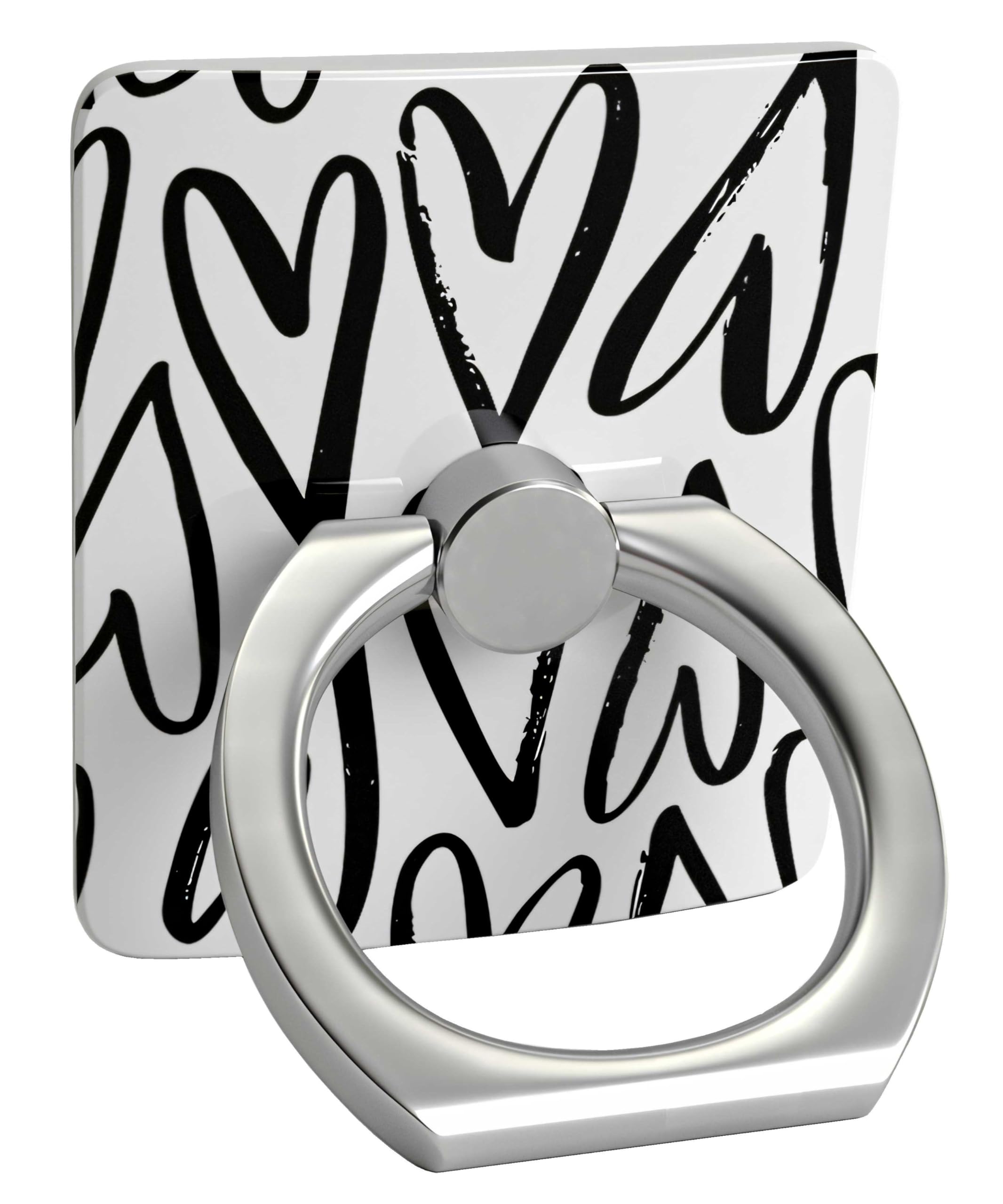 Casely Heart Throb Phone Ring Holder - 360° Swivel with Strong Reusable Adhesive for All Smartphones - Perfect for Selfies, Videos & Secure Grip While Shopping or Commuting