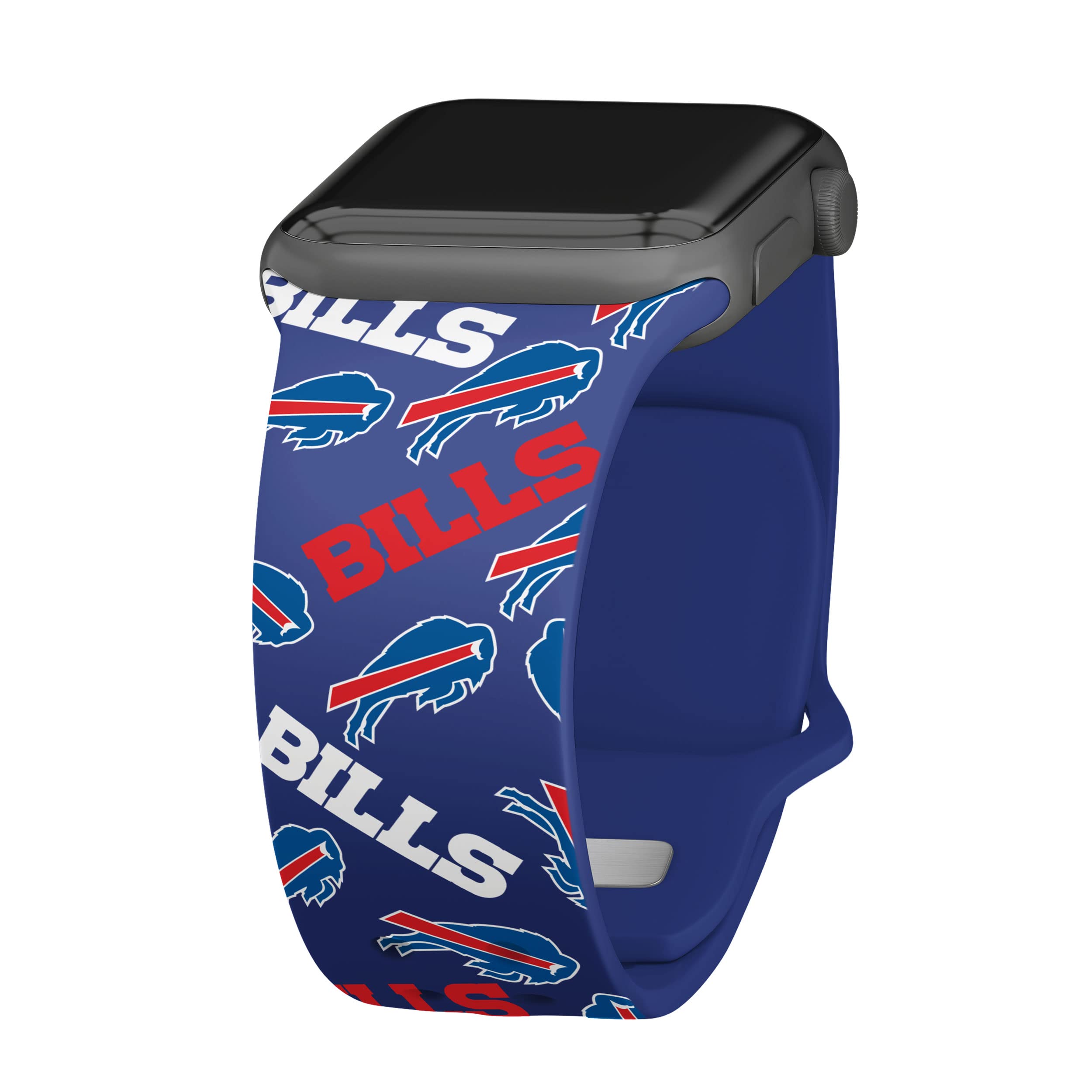 Buffalo Bills HD Watch Band for Apple Watch - Durable Silicone Strap Compatible with All Apple Watch Series (38mm 40mm 41mm 42mm 44mm 45mm 49mm) - Perfect for Game Day, Sports & Casual Wear