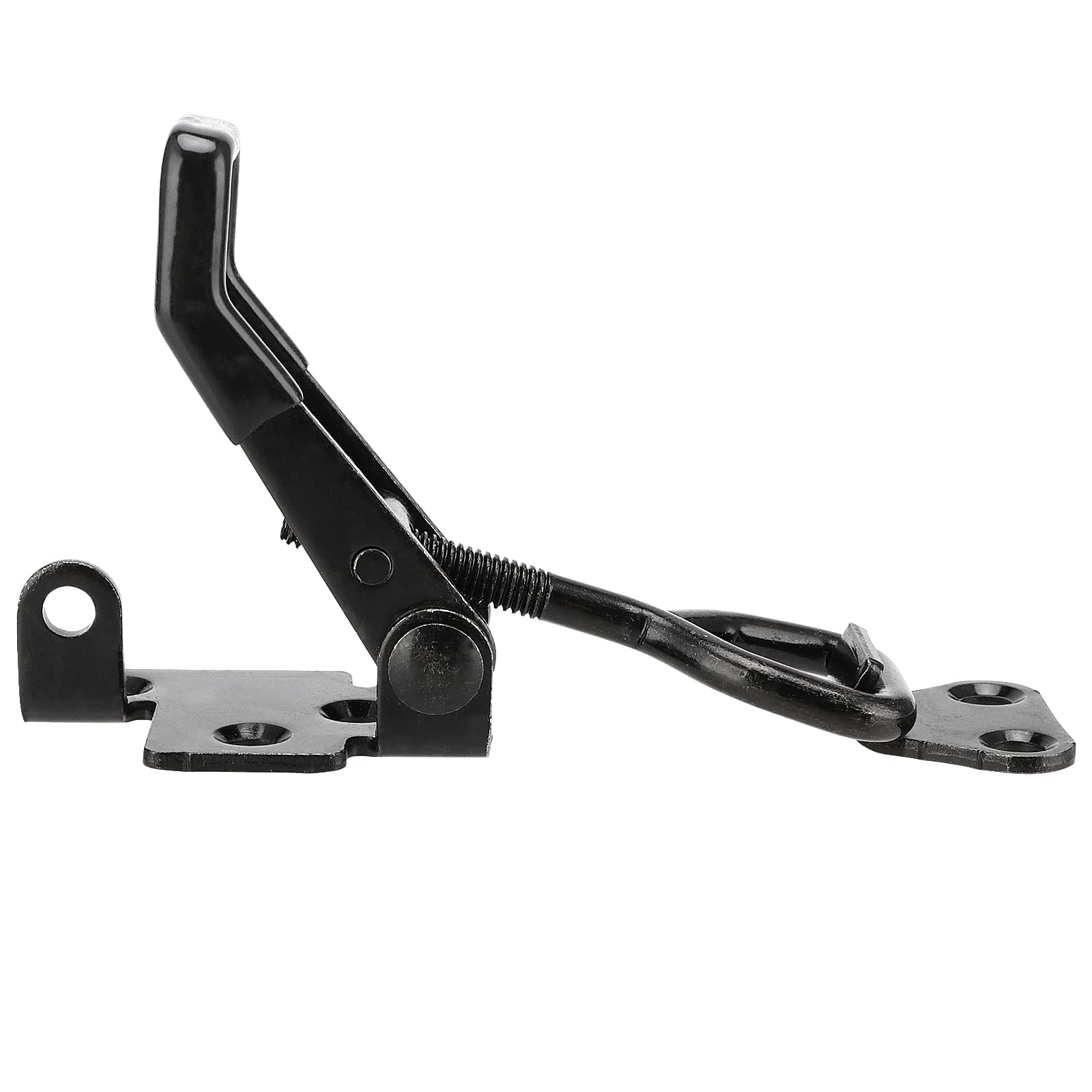 4 Pack Black Toggle Latch Clamp - 4002 Style Pull Action Quick Release Latch with Lock Hole, Adjustable Toggle Clamps for Trunk, Jig, Door, Toolbox - Perfect for Woodworking, Automotive & DIY Projects
