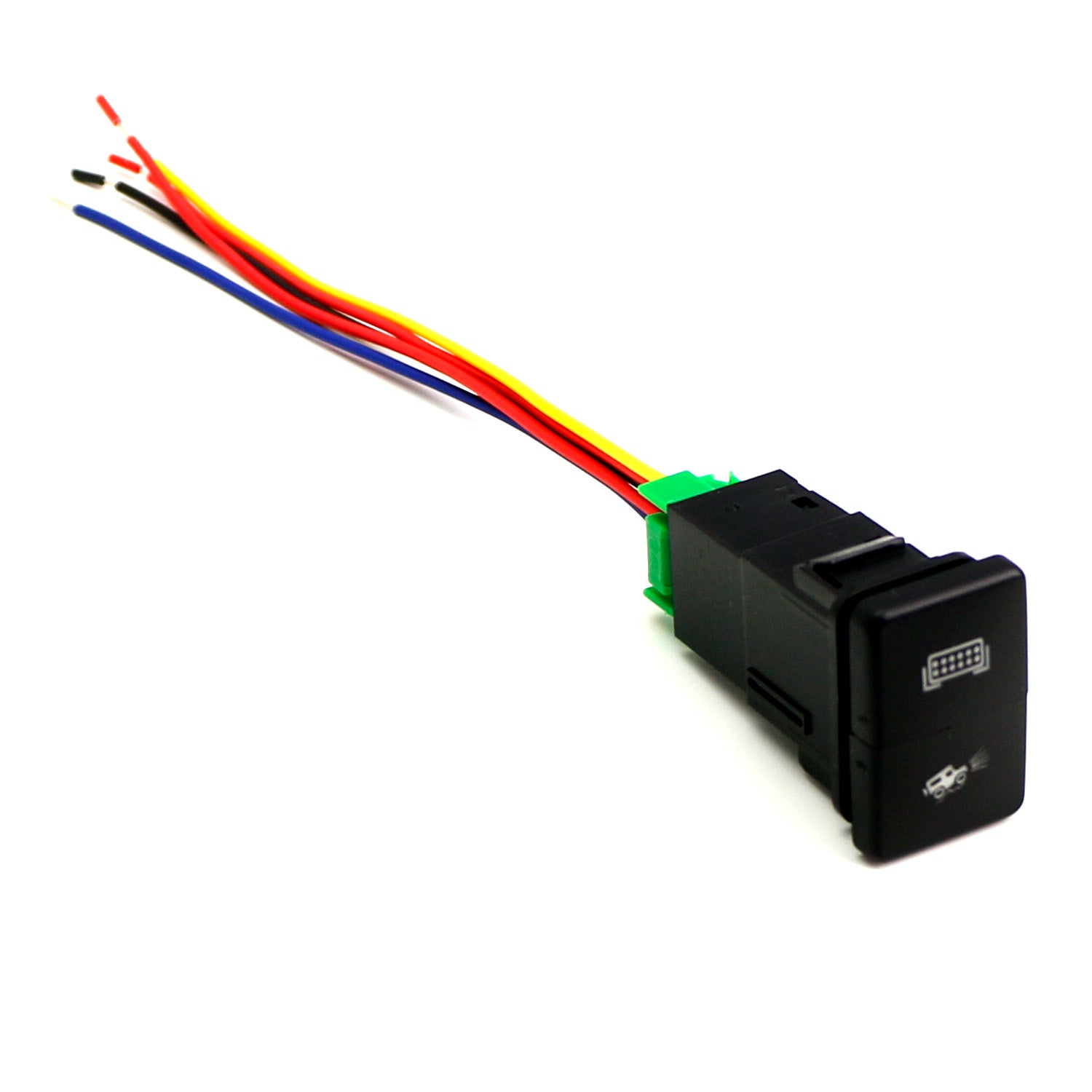 12V Dual Push Button Switch with LED Light Bar for Toyota Fog Lights & DRL - Perfect for Off-Roading, Truck Accessories & Vehicle Customization