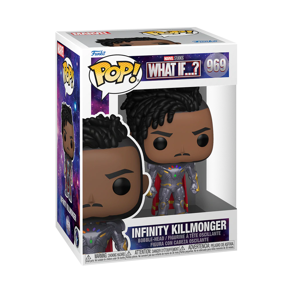 Marvel What If...? Pop! Vinyl Figure - Infinity Killmonger Collectible Toy | Perfect for Marvel Fans, Display & Gift Giving