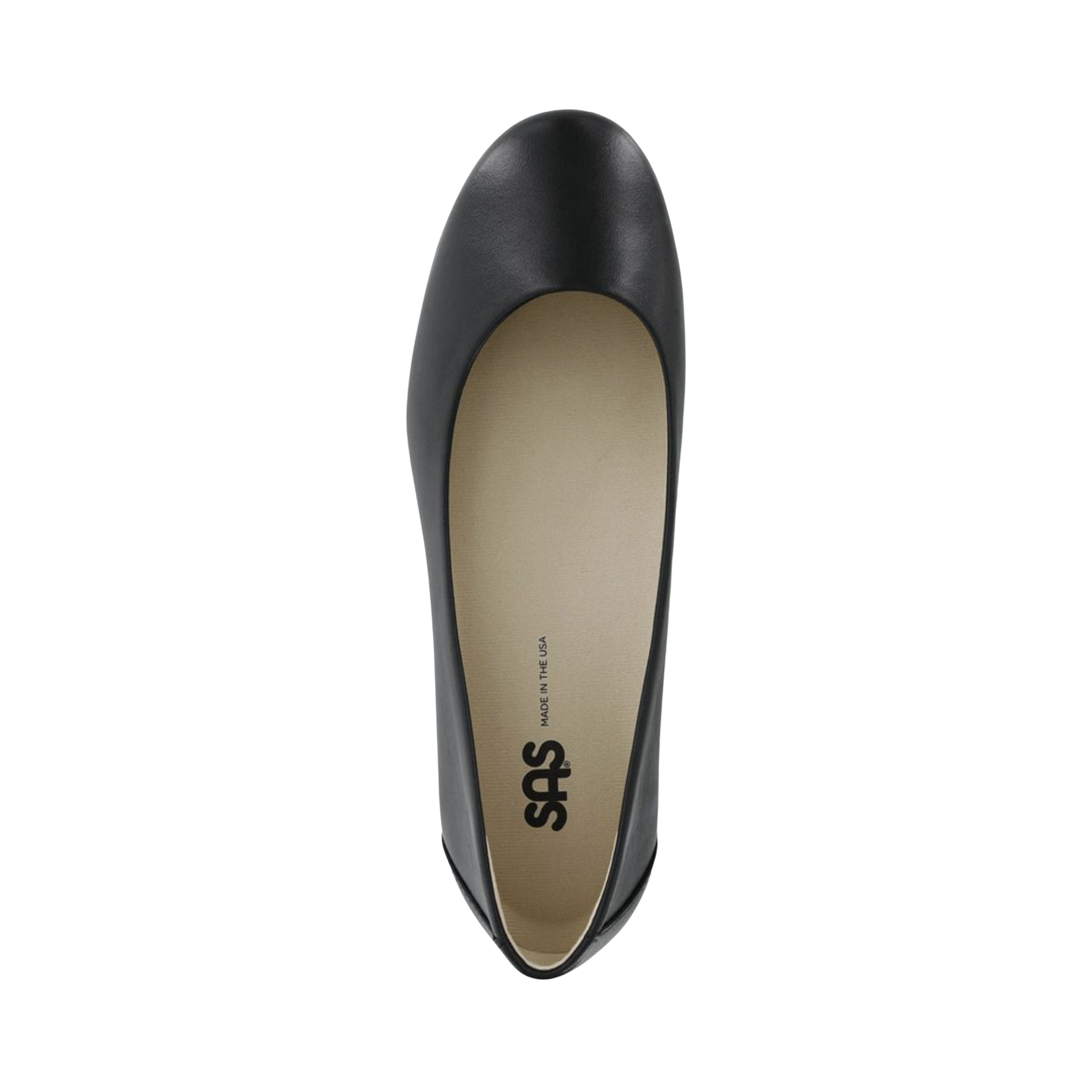 Women's Comfortable Ballet Flats - Black Leather Slip-On Shoes for Casual Wear, Work & Travel (Regular Width) - Perfect for Office, Walking & Everyday Outfits