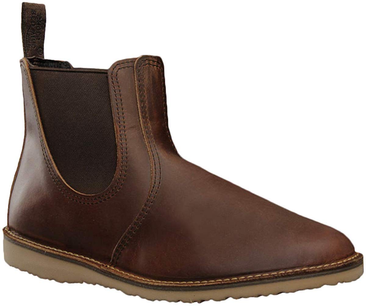 Red Wing Men's Chelsea Boots - Waterproof Leather Work Boots for Men - Comfortable Slip-On Ankle Boots for Outdoor, Work & Casual Wear