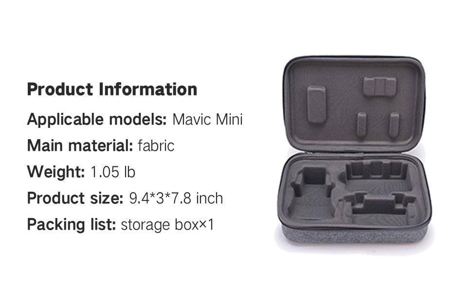 DJI Mini Drone Carrying Case - Compact & Protective Storage Bag for DJI Mini 2/3/4 Pro - Perfect for Travel, Hiking, and Outdoor Adventures